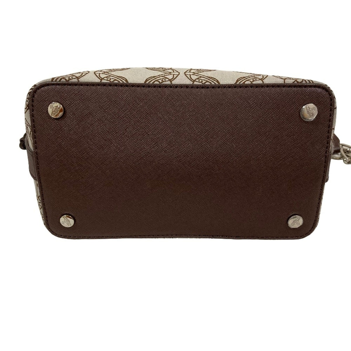 Vivienne Westwood Gray Leather Shoulder Bag (Pre-Owned)