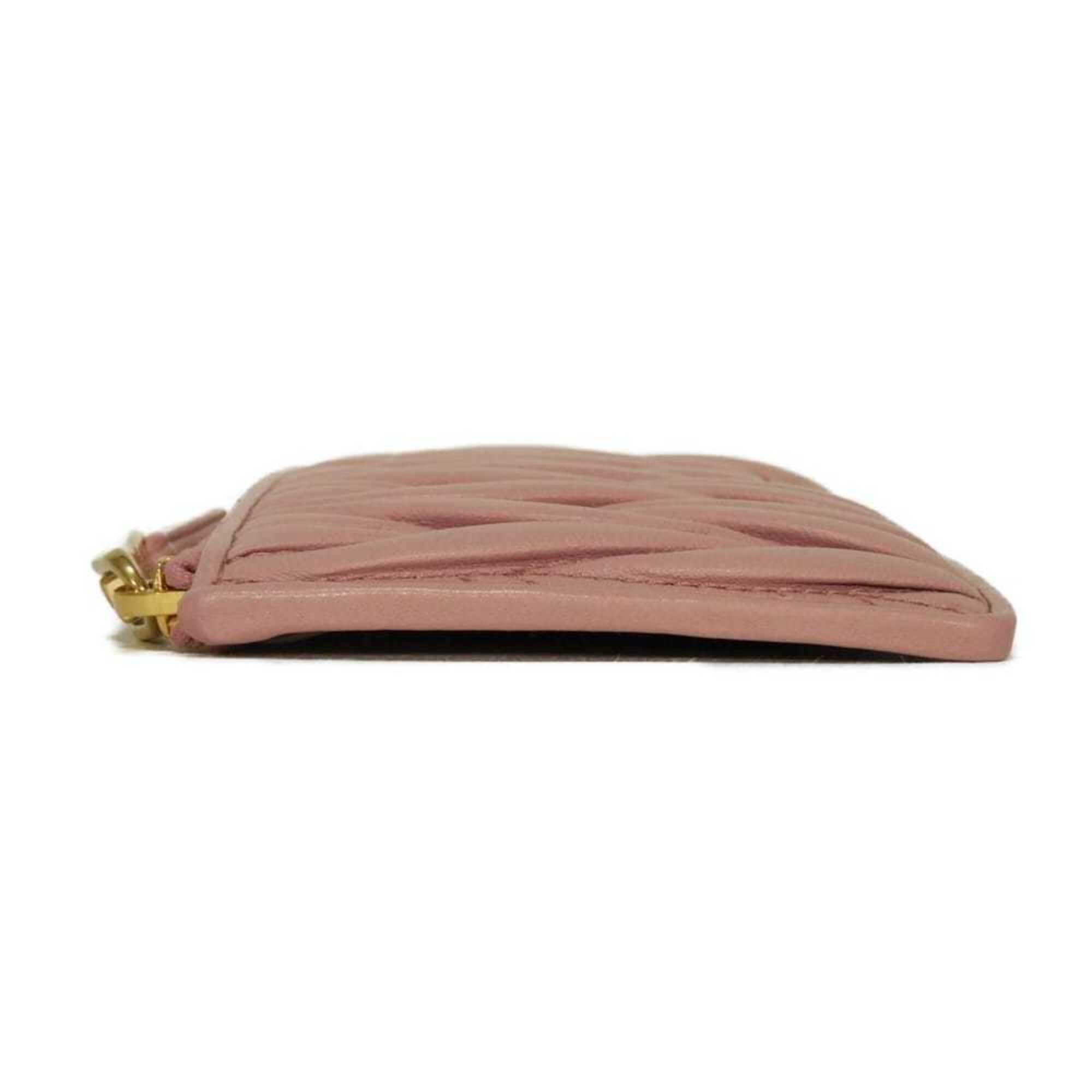 Miu Miu Pink Leather Coin Purse/Coin Case (Pre-Owned)