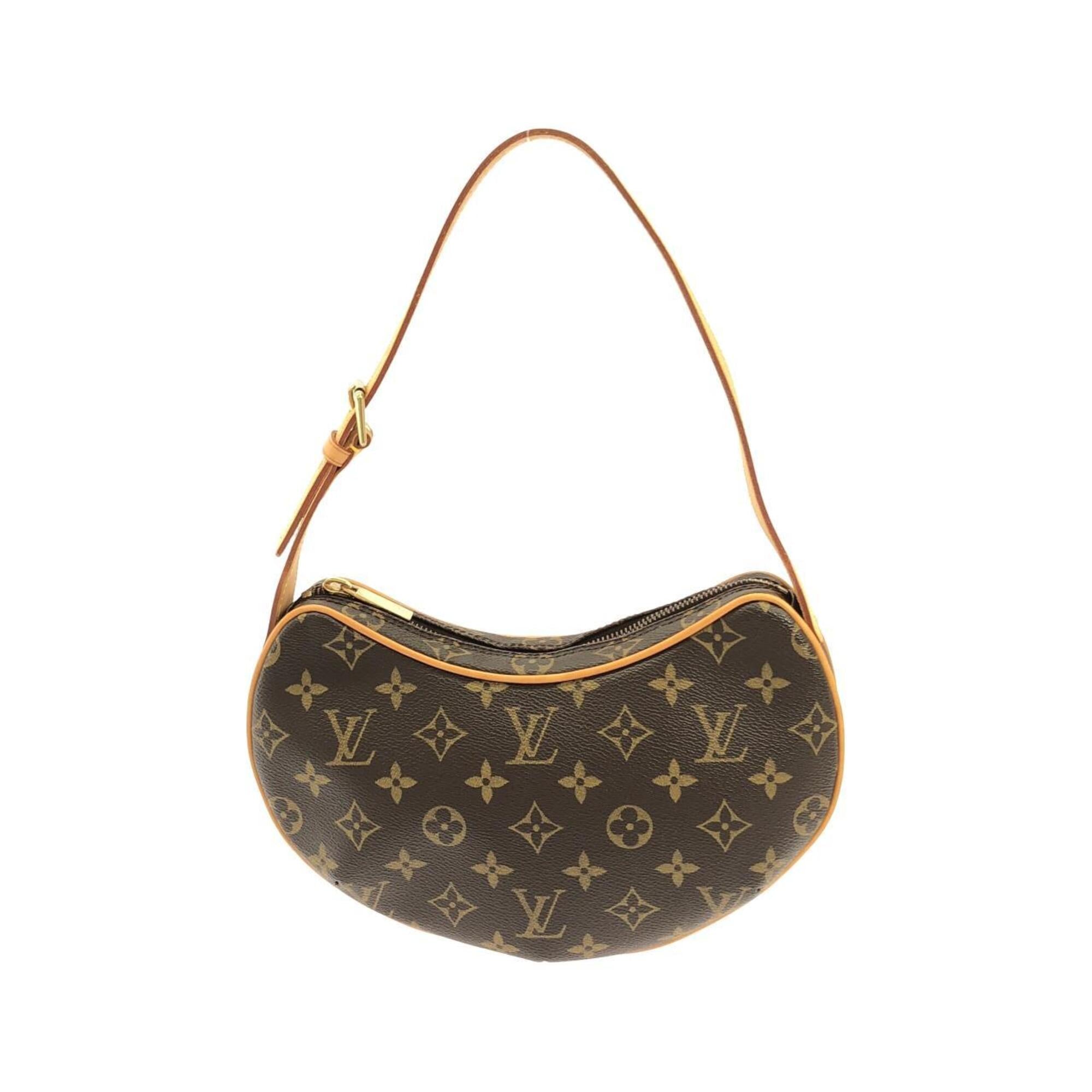 Louis Vuitton Marron Coated Canvas Pochette Shoulder Bag (Pre-Owned)