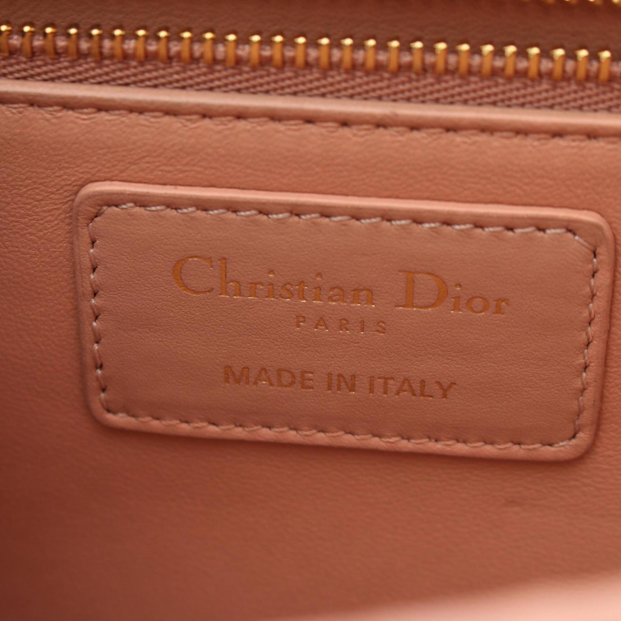 Christian Dior Pink Leather Handbag Shoulder Bag (Pre-Owned)