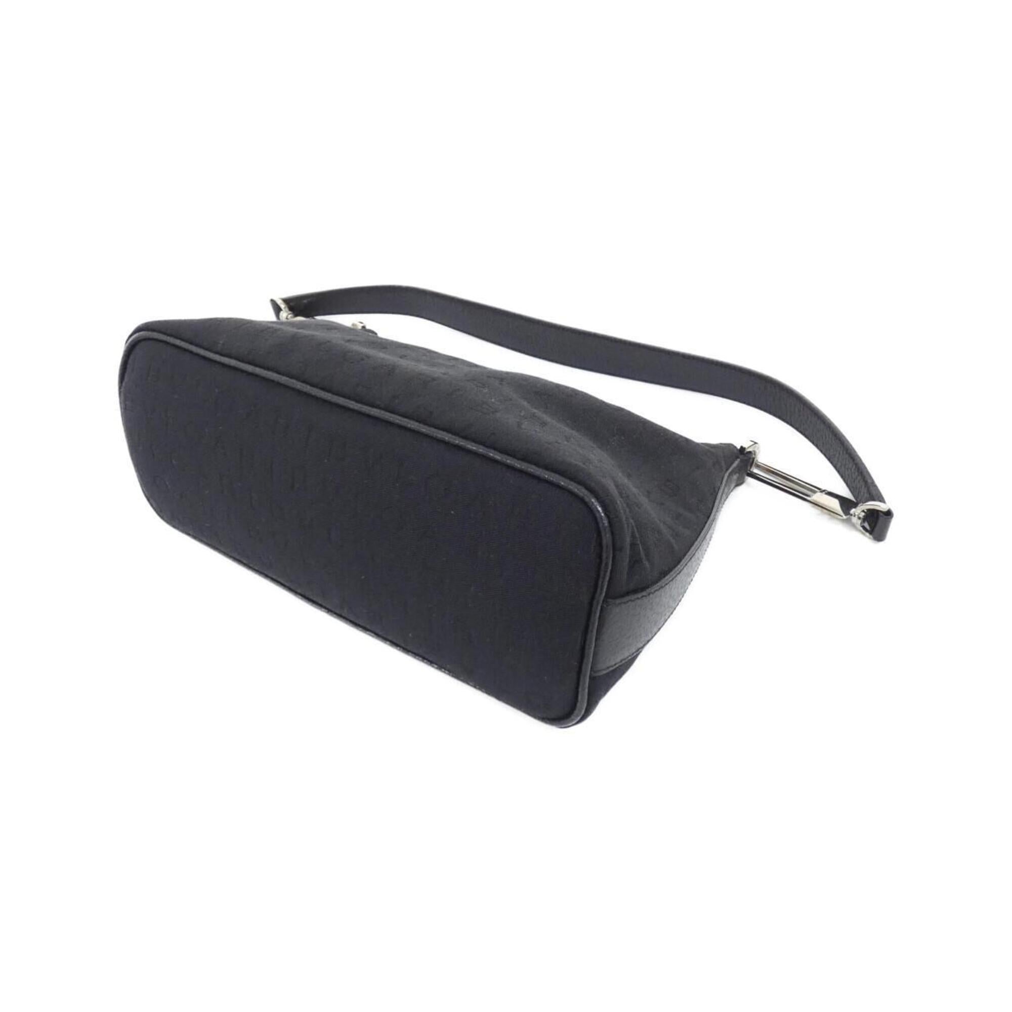 Bvlgari Black Canvas Leather Shoulder Bag (Pre-Owned)