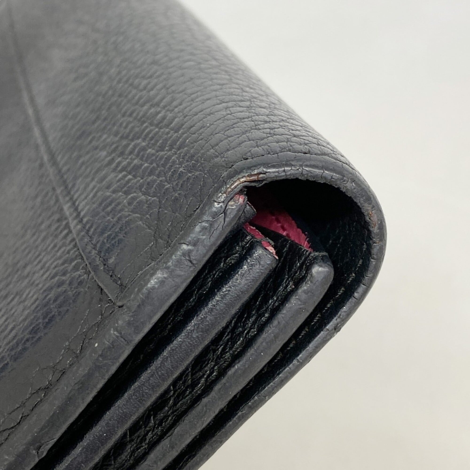 Louis Vuitton Noir Long Wallet (Bi-Fold) (Pre-Owned)