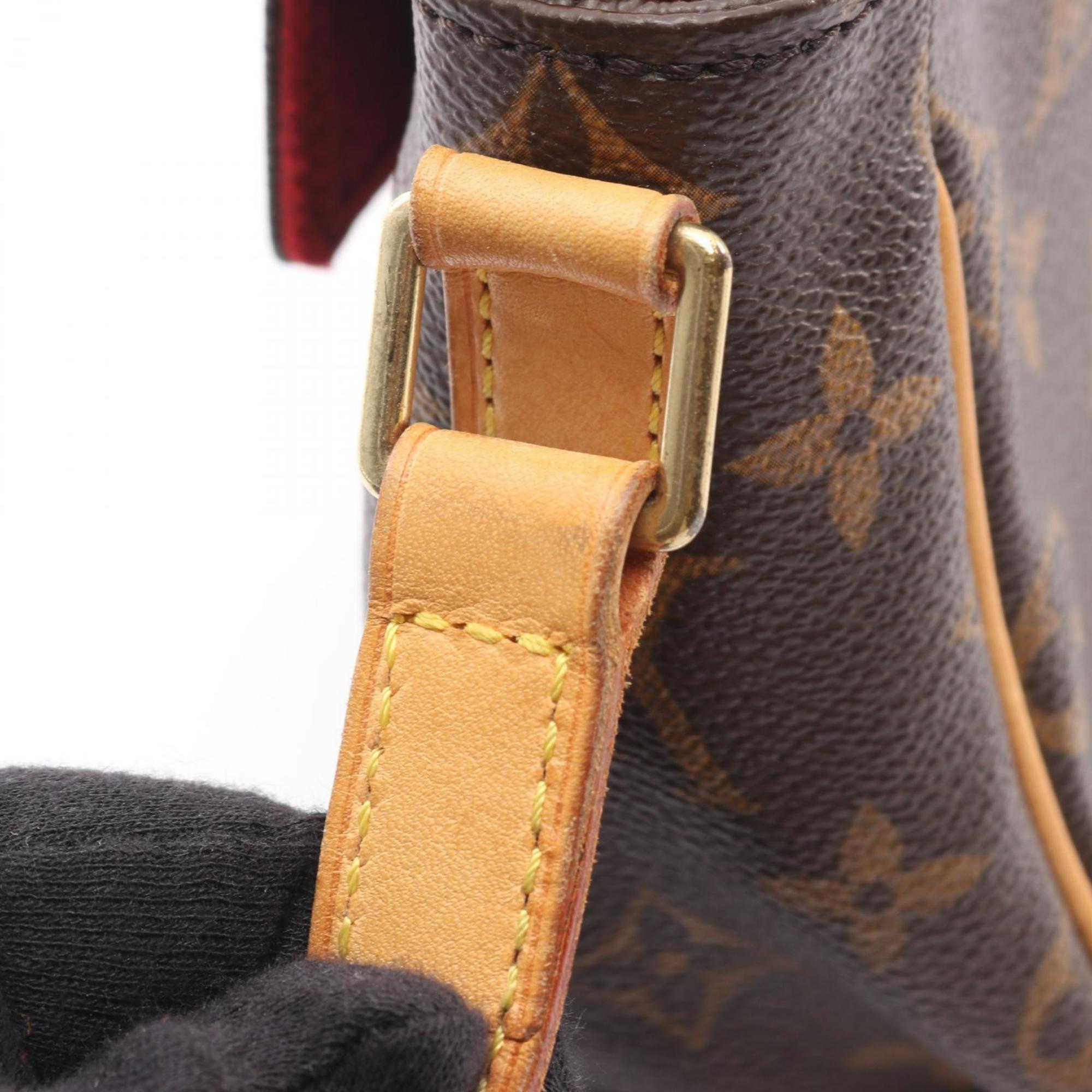 Louis Vuitton Monogram Brown Coated Canvas Leather Shoulder Bag (Pre-Owned)