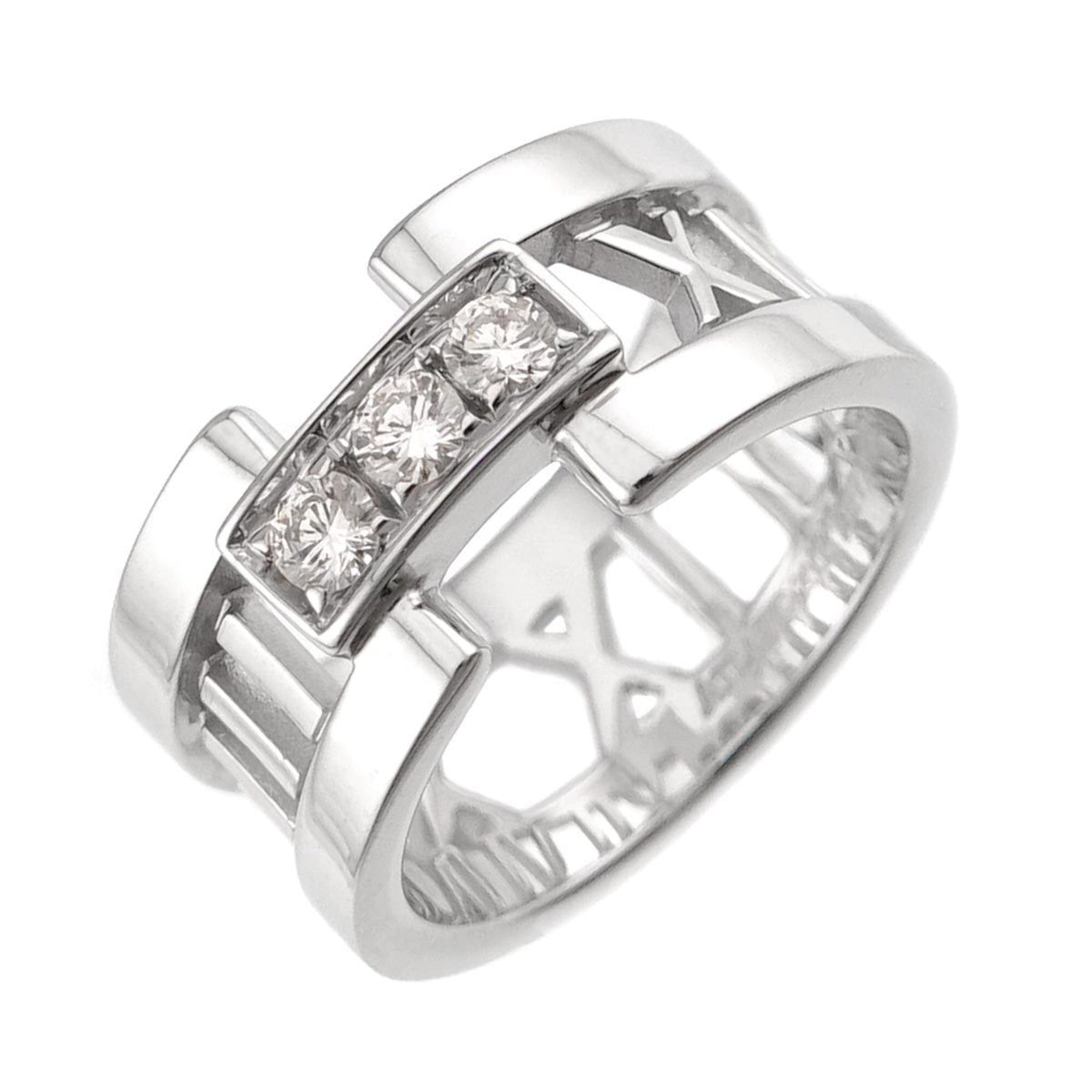 Tiffany White Gold (18K) Band Ring (Pre-Owned)