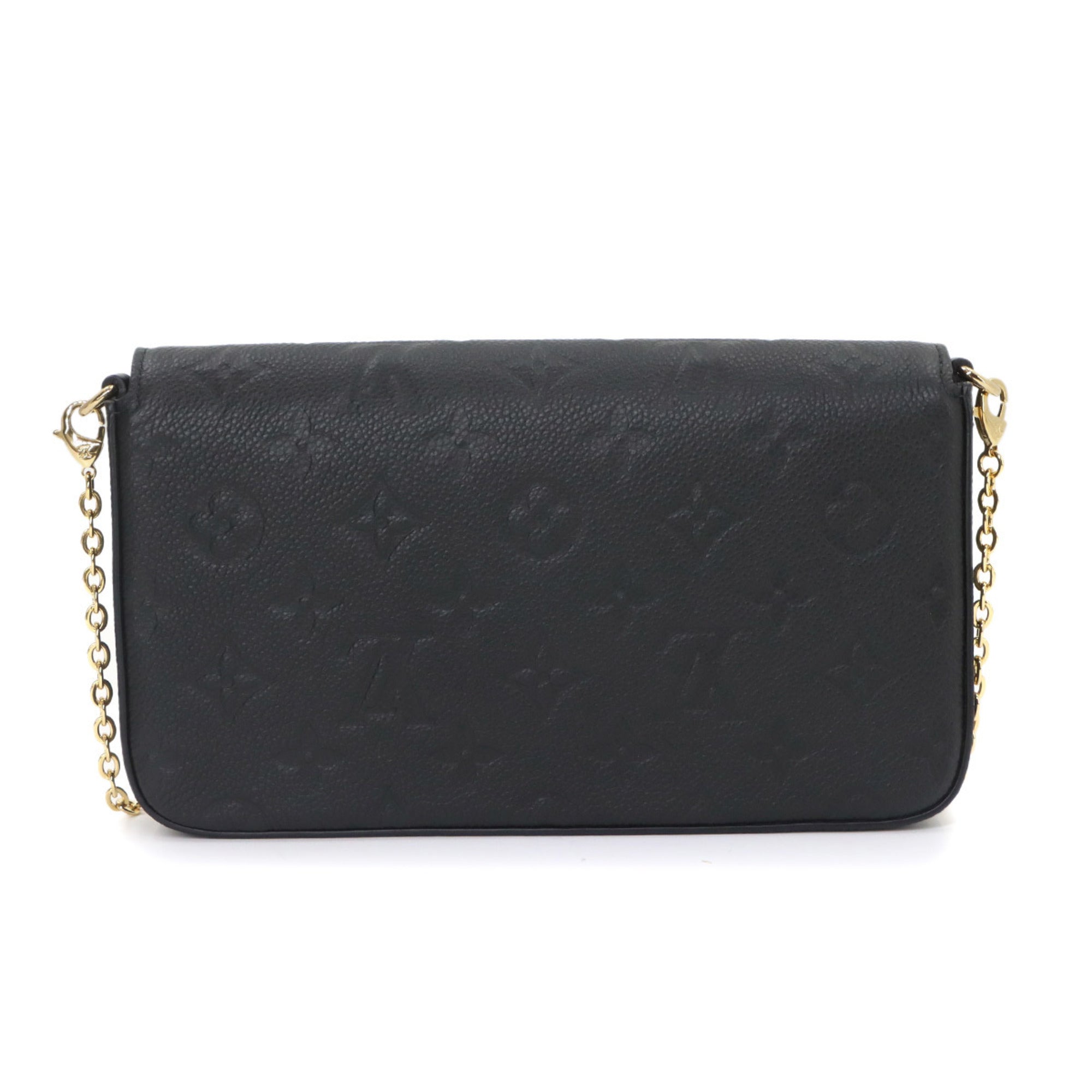 Louis Vuitton Monogram Empreinte Noir Monogram Empreinte Chain/Shoulder Wallet (Pre-Owned)