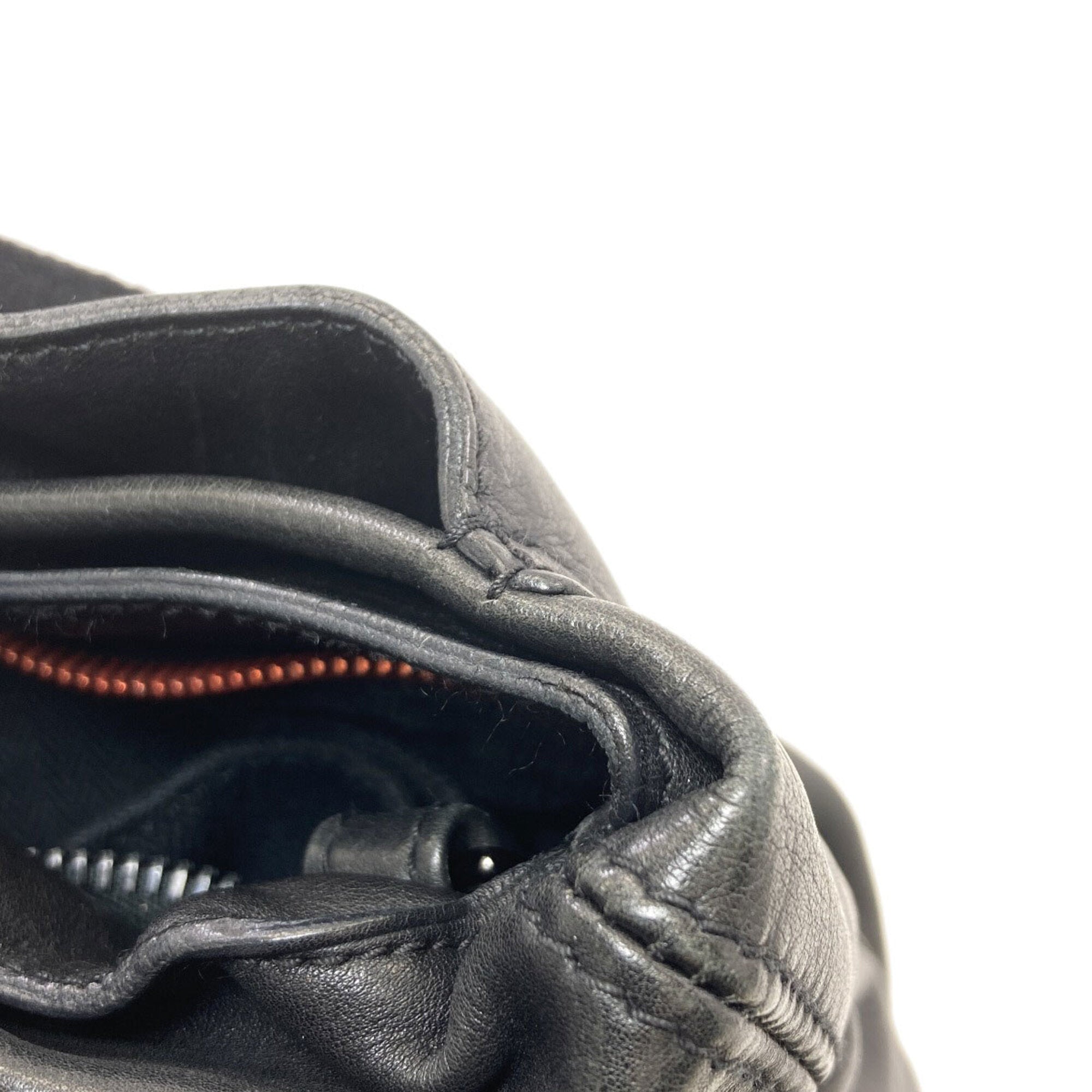 Hermes Black Leather Handbag (Pre-Owned)