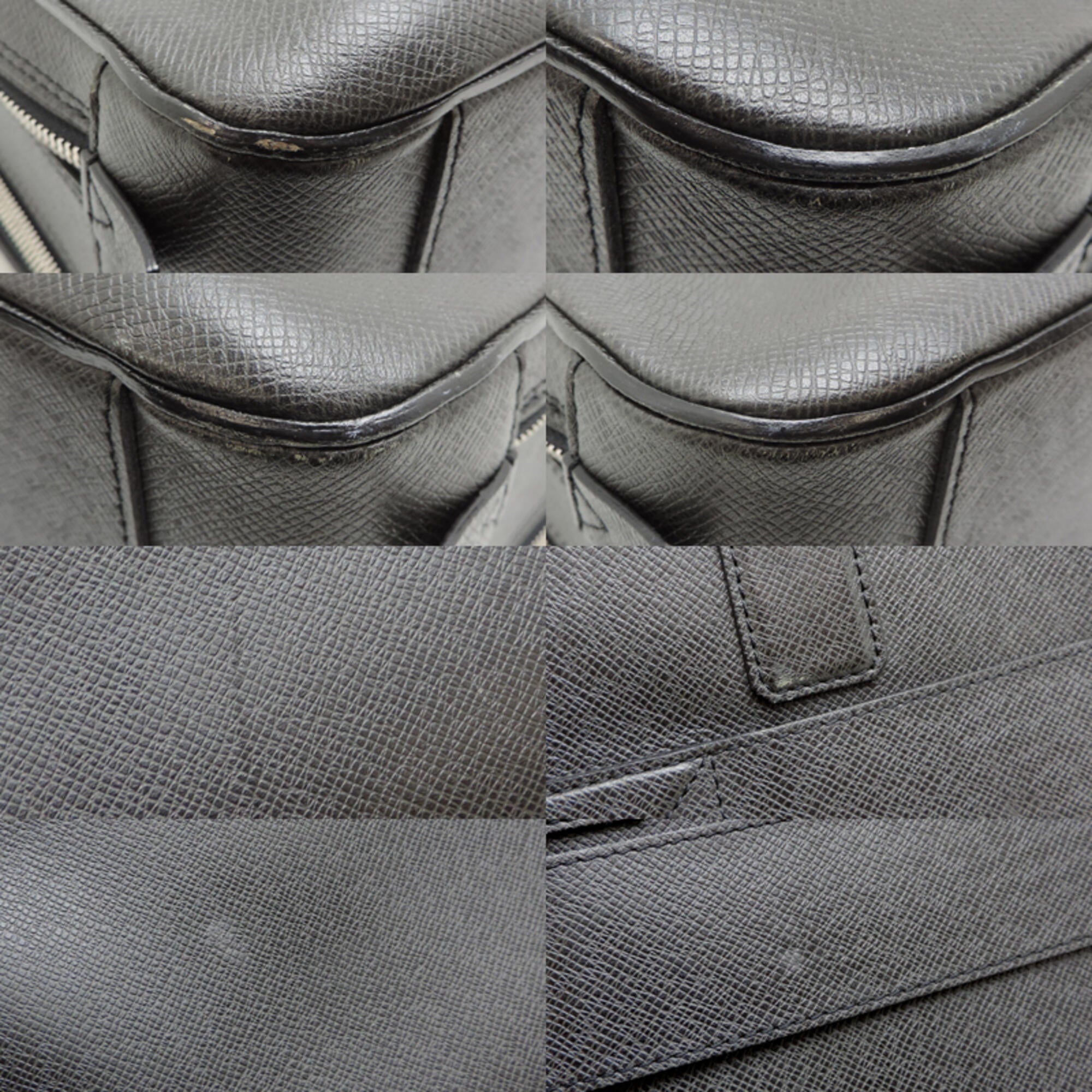 Louis Vuitton Ardoise Black Taiga Leather Briefcase (Pre-Owned)