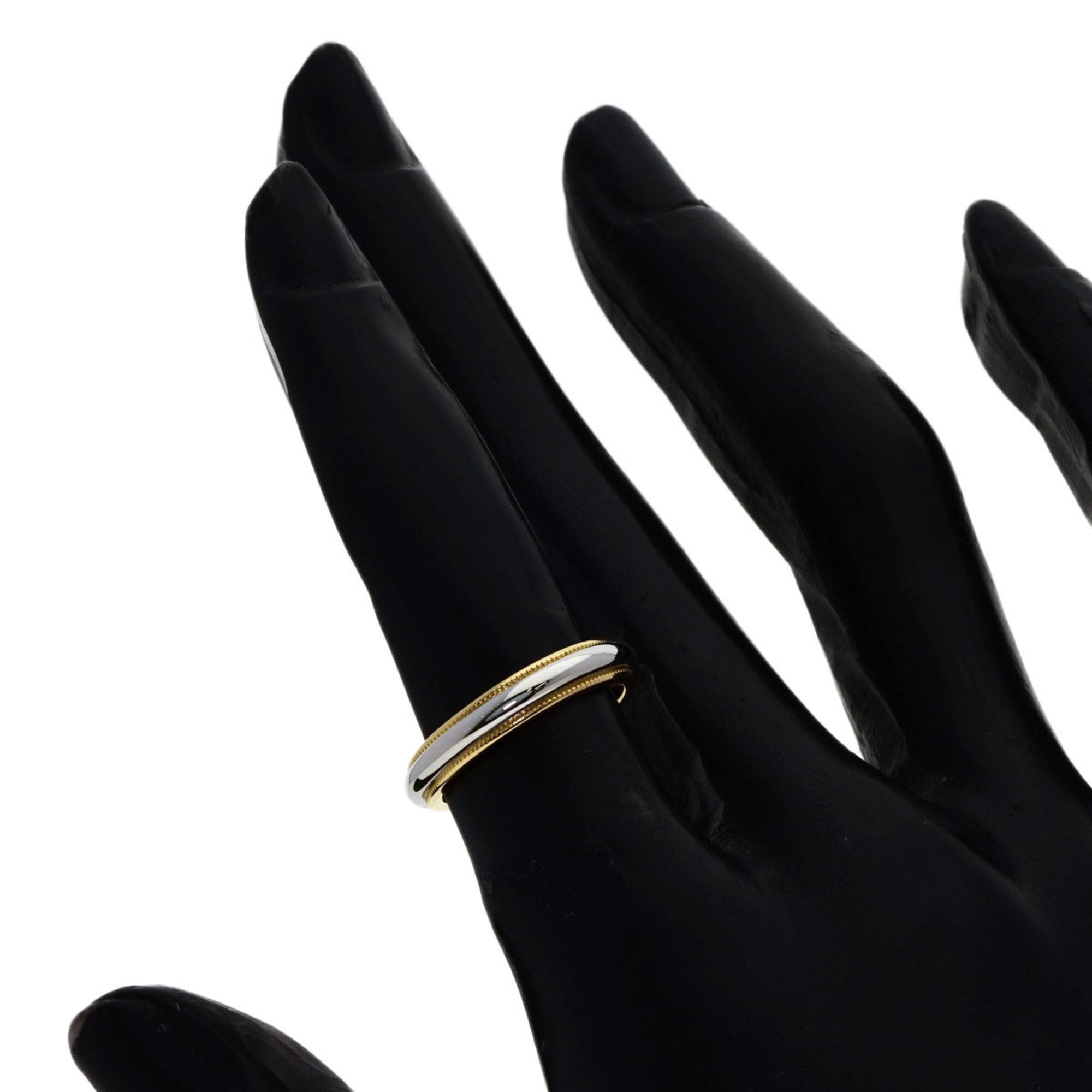 Tiffany Yellow Gold (18K) Platinum 950 Band Ring (Pre-Owned)