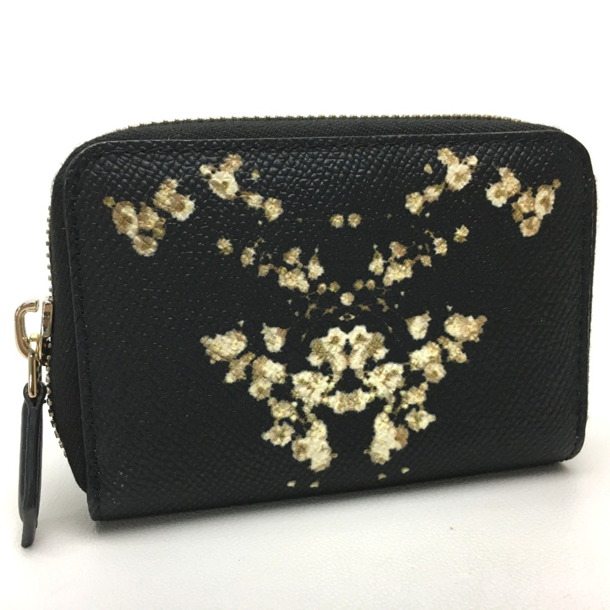 Givenchy Black Leather Coin Purse/Coin Case (Pre-Owned)