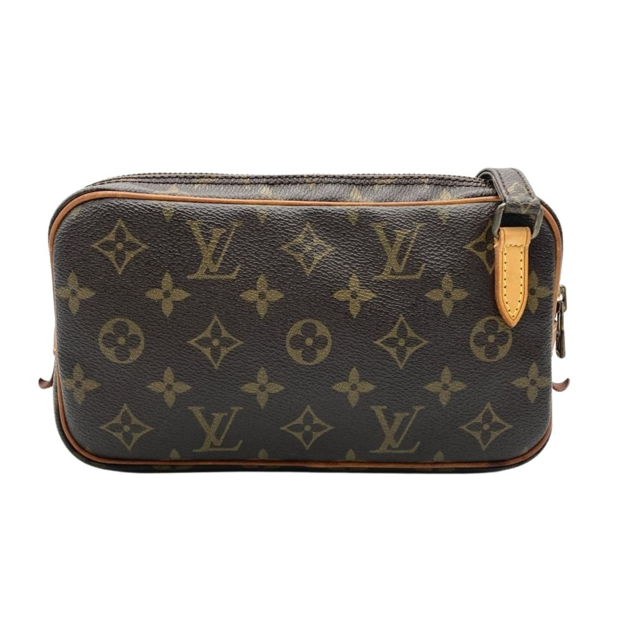 Louis Vuitton Brown Monogram Canvas Pochette Shoulder Bag (Pre-Owned)
