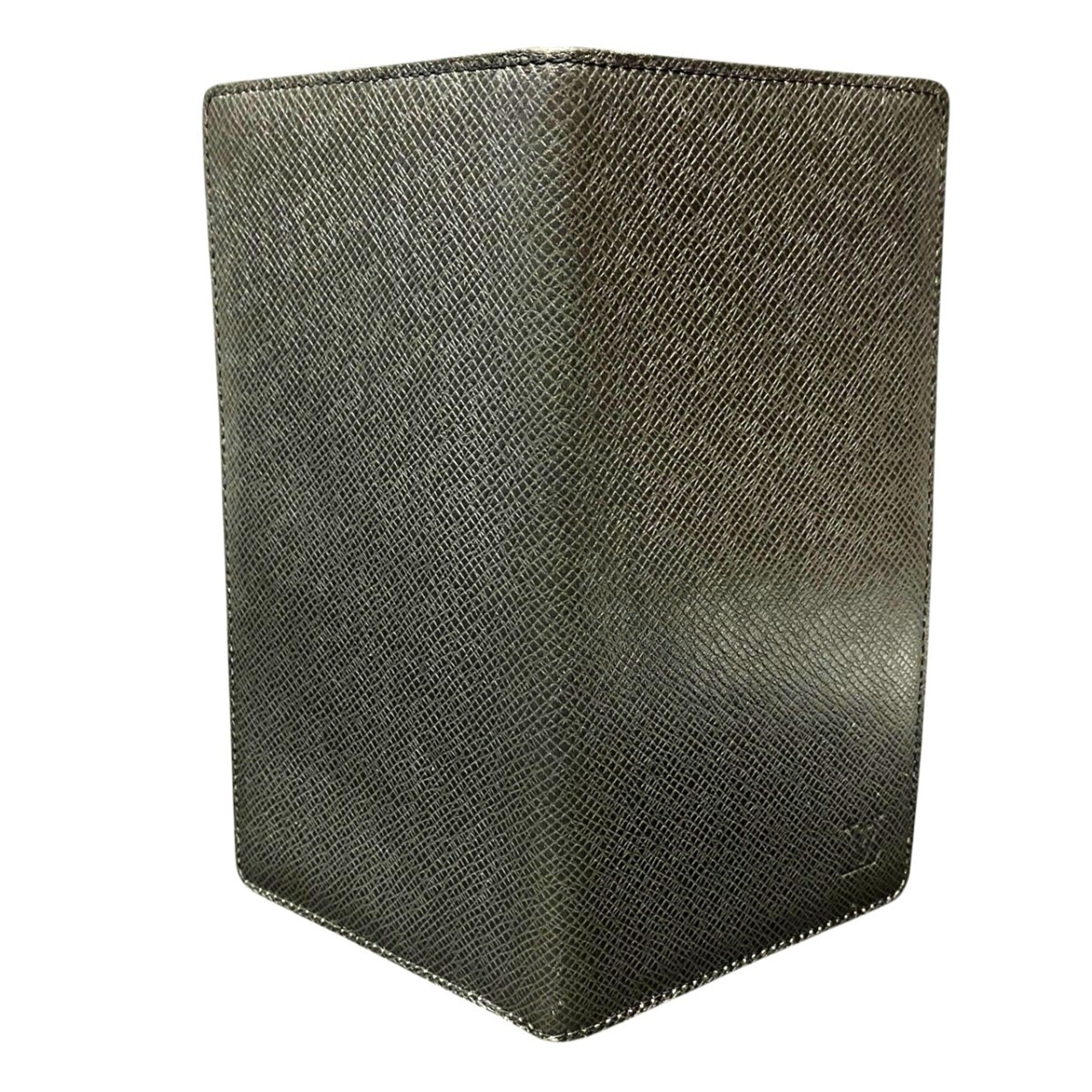 Louis Vuitton Taiga Gray Leather Long Wallet (Bi-Fold) (Pre-Owned)
