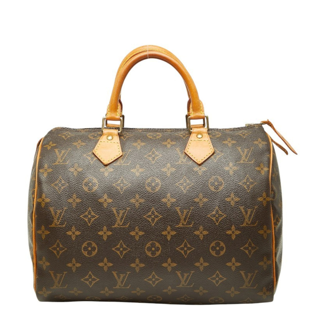 Louis Vuitton Brown Pvc Leather Boston Bag Handbag (Pre-Owned)