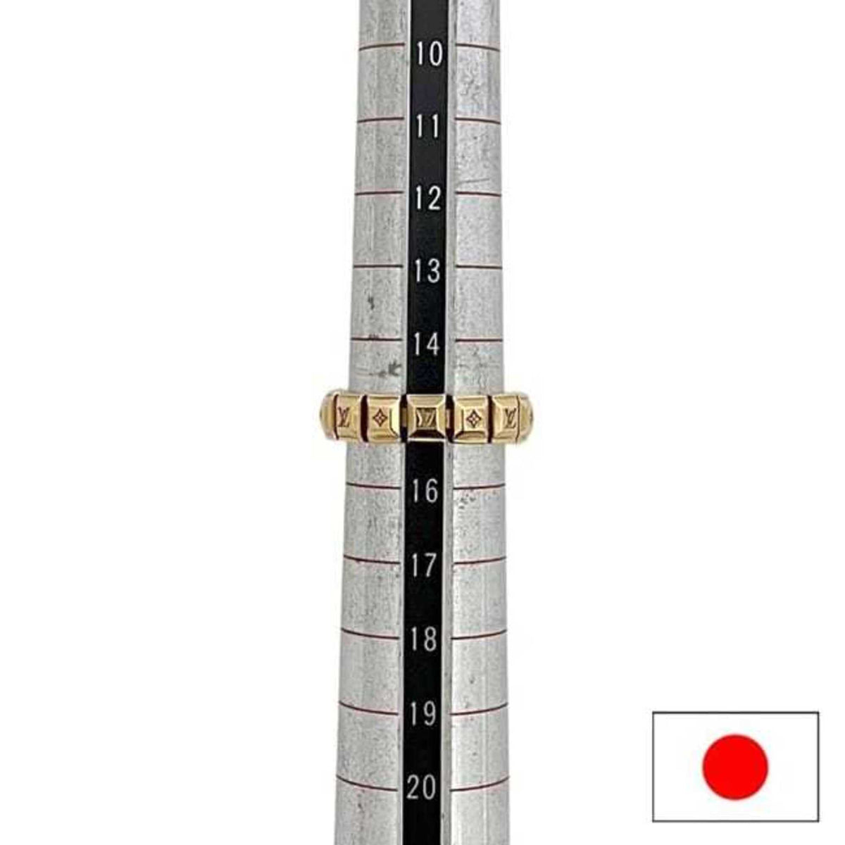 Louis Vuitton Gold Metal Band Ring (Pre-Owned)