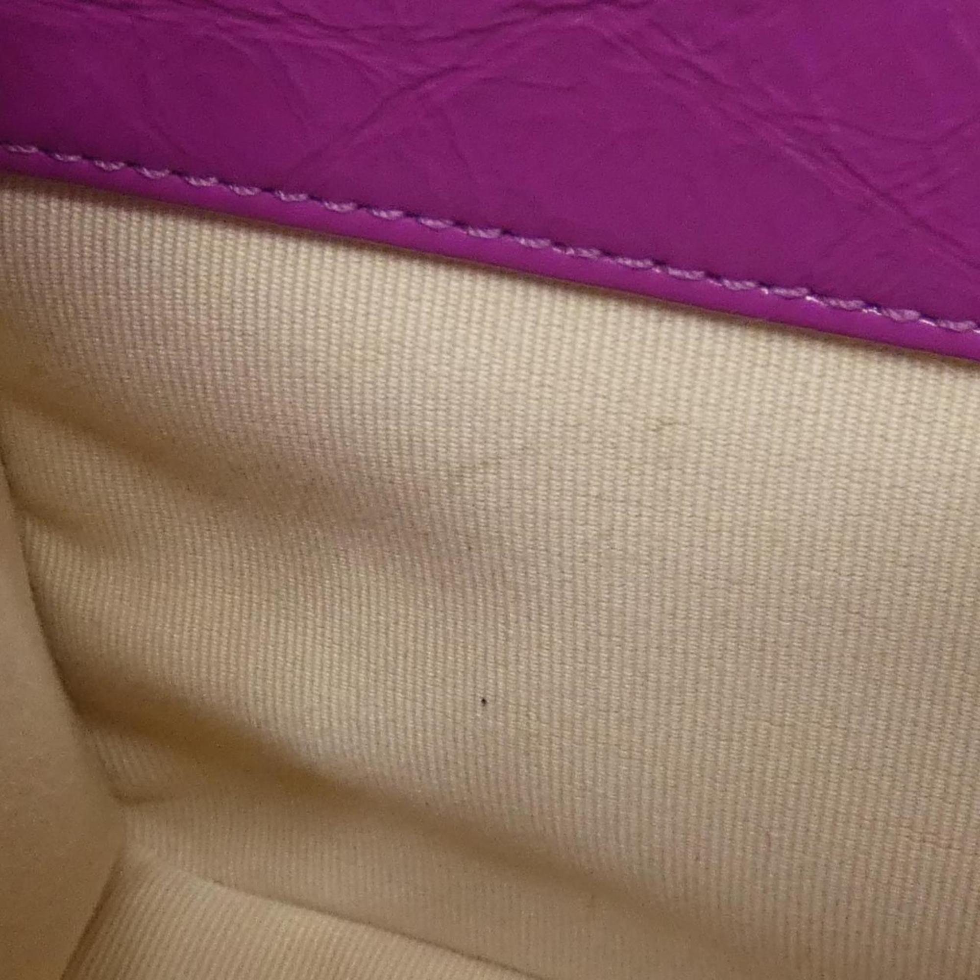 Chanel Purple Leather Shoulder Bag (Pre-Owned)