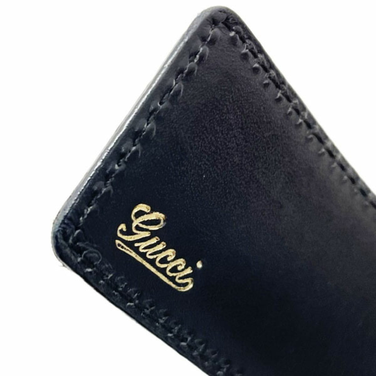 Gucci Black Gold Silver Standard Belt (Pre-Owned)