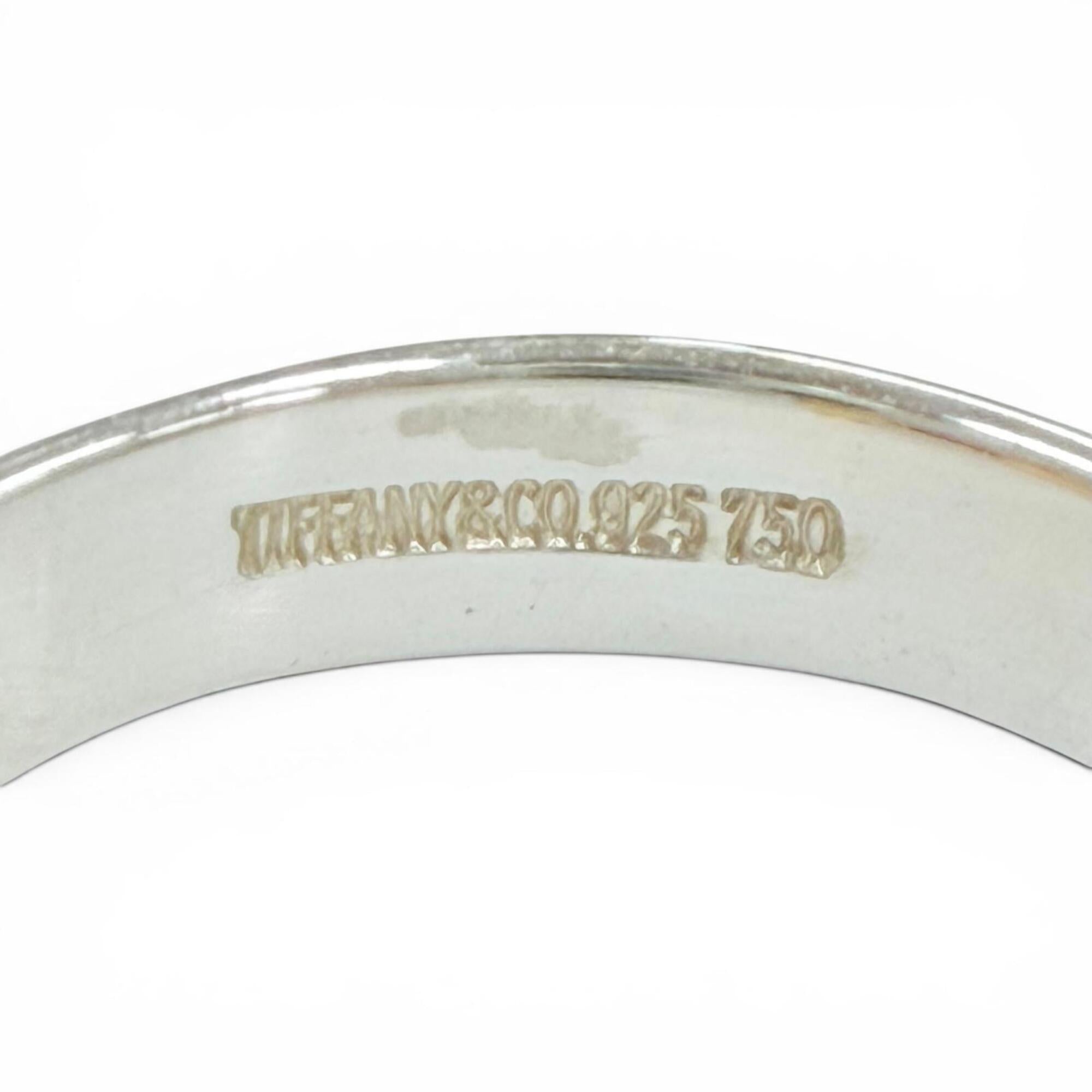 Tiffany Gold Silver Gold (18K) Silver 925 Band Ring (Pre-Owned)
