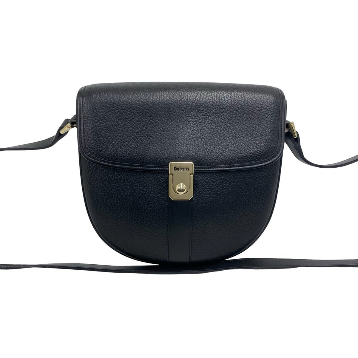 Burberry Black Leather Pochette Shoulder Bag (Pre-Owned)