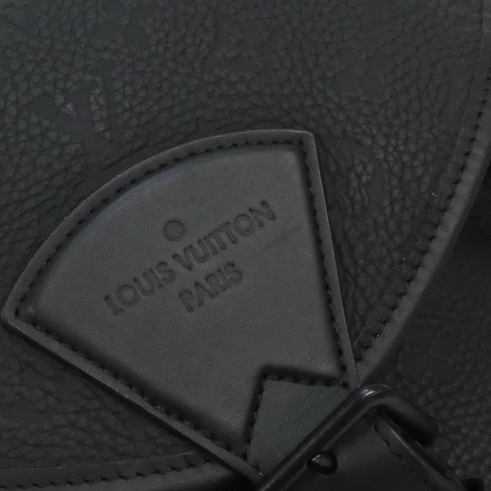 Louis Vuitton Black Leather Backpack (Pre-Owned)
