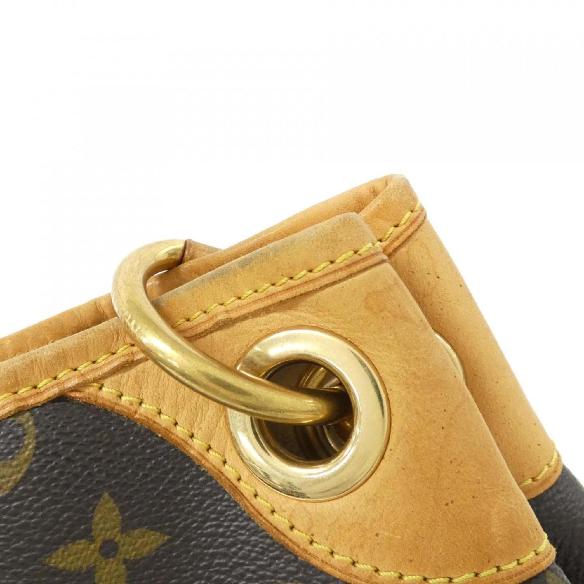 Louis Vuitton Monogram Marron Coated Canvas Shoulder Bag (Pre-Owned)