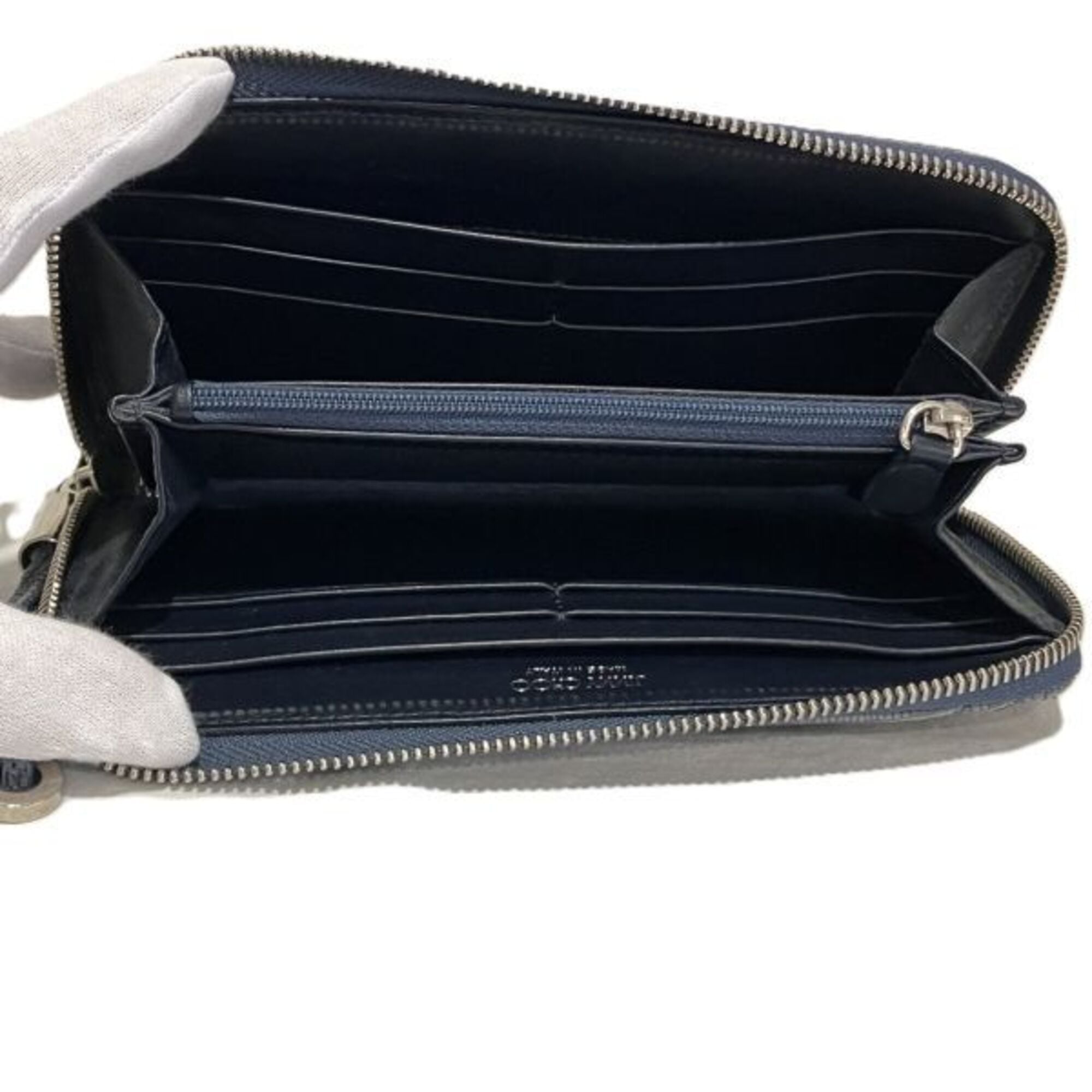 Jimmy Choo Blue Long Wallet (Bi-Fold) (Pre-Owned)