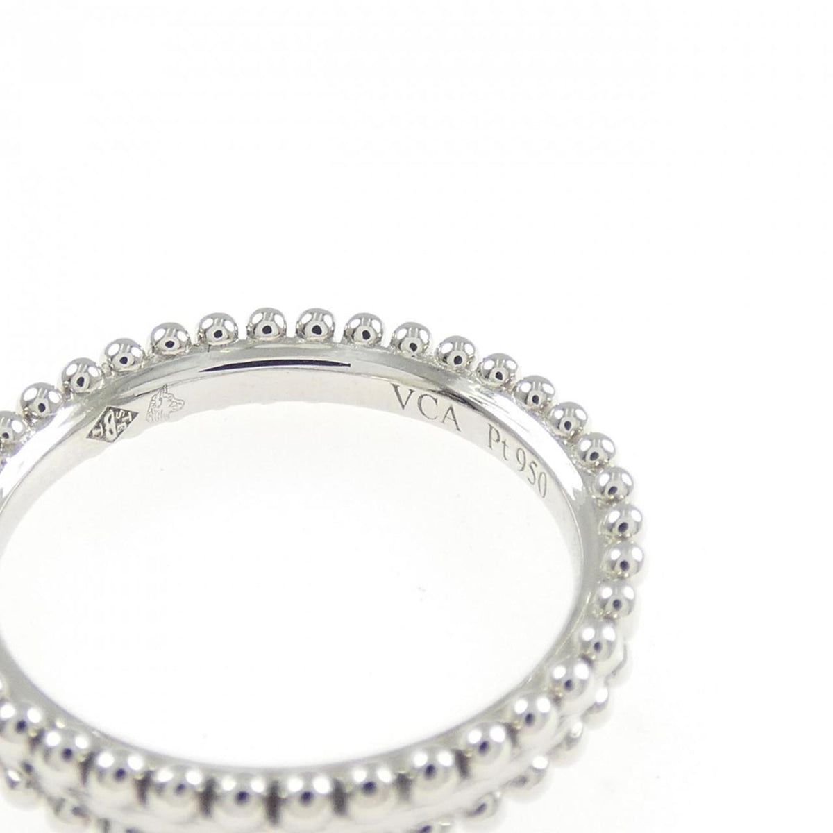 Van Cleef & Arpels Platinum Platinum 950 Band Ring (Pre-Owned)