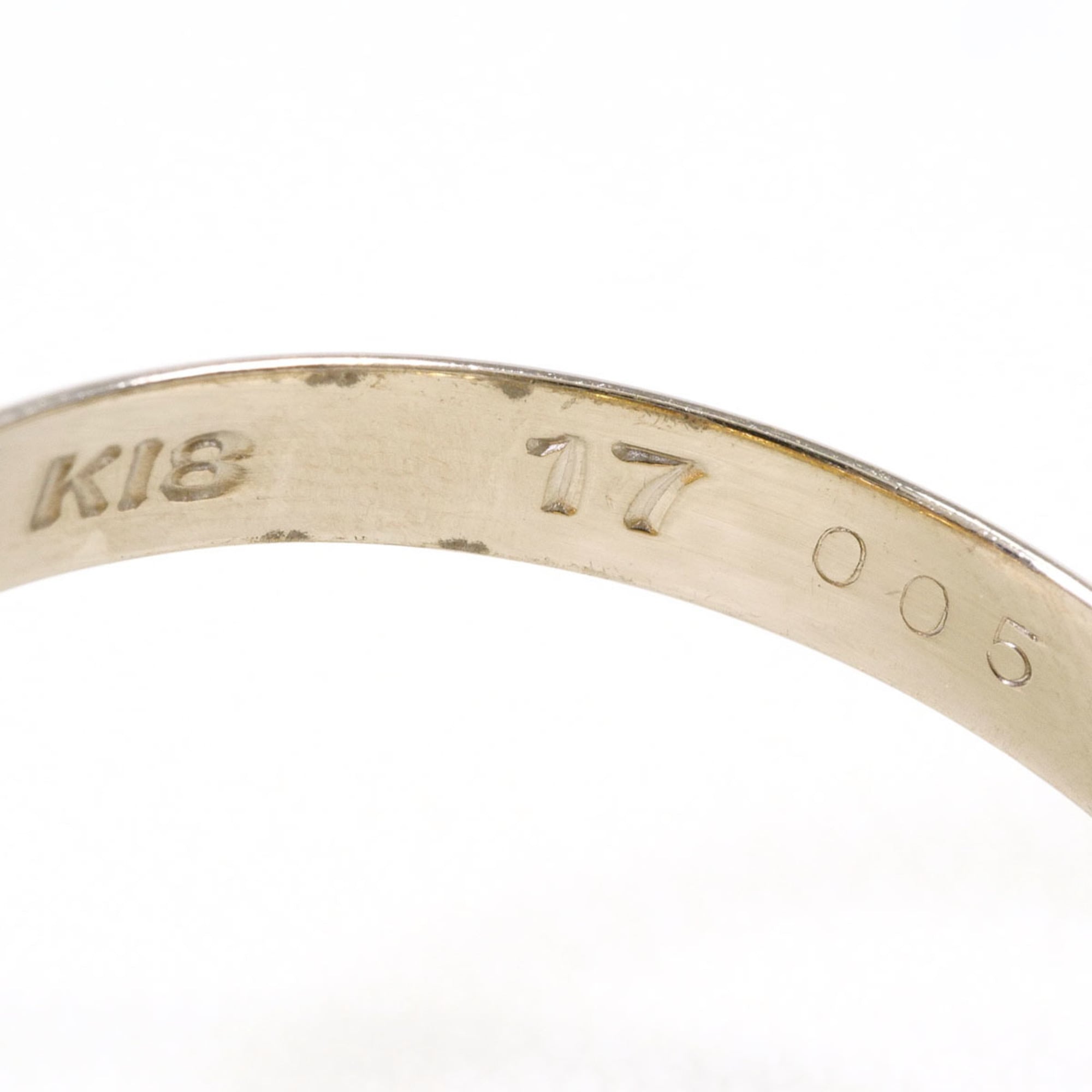 Unbranded White Gold White Gold (18K) Band Ring (Pre-Owned)