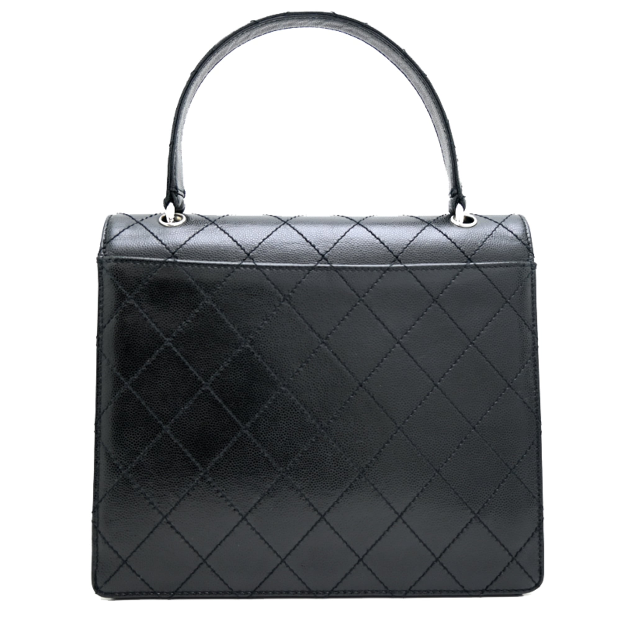 Chanel Grained Calfskin Handbag (Pre-Owned)