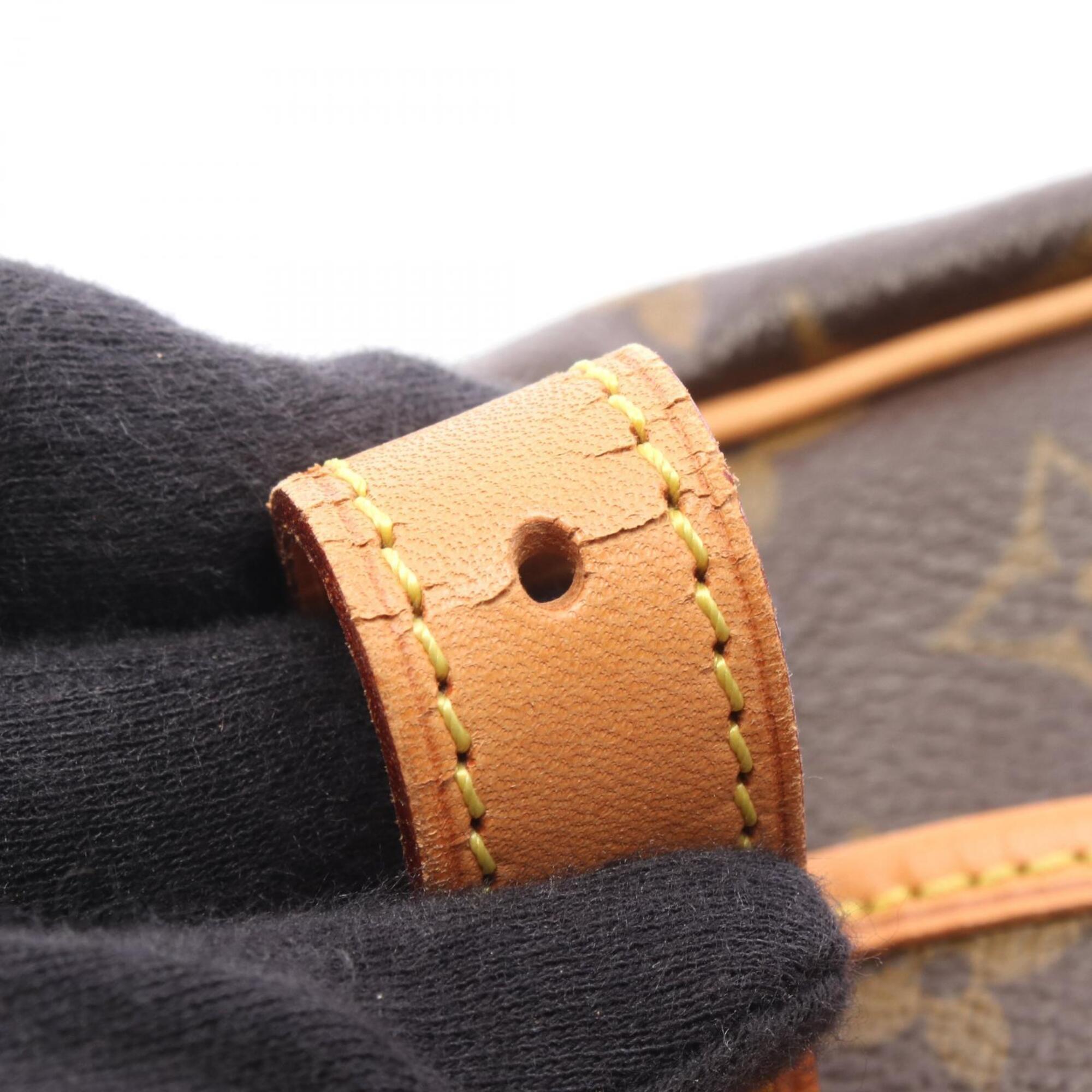 Louis Vuitton Brown Monogram Coated Canvas Leather Handbag Shoulder Bag (Pre-Owned)