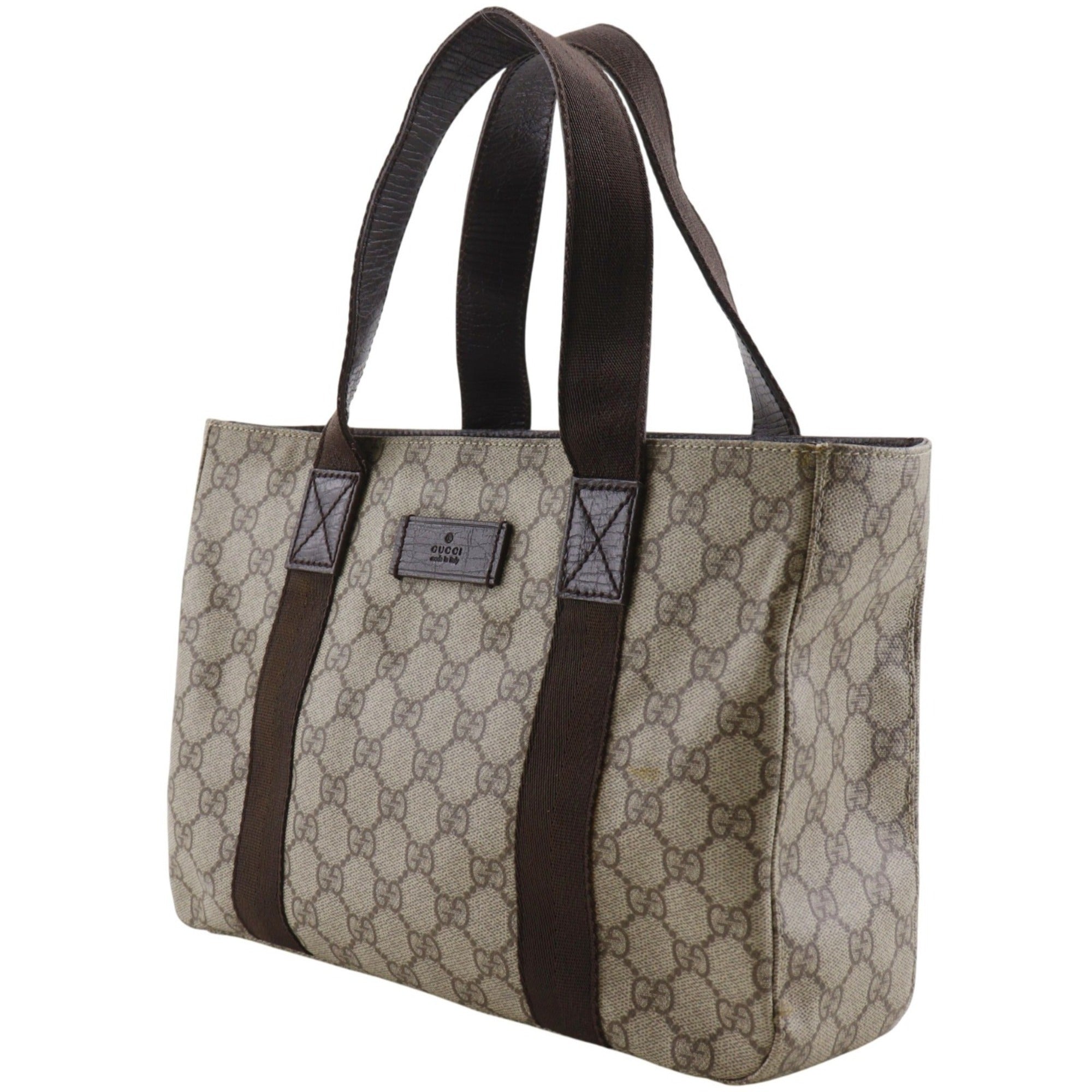 Gucci Brown Gg Supreme Tote Bag (Pre-Owned)