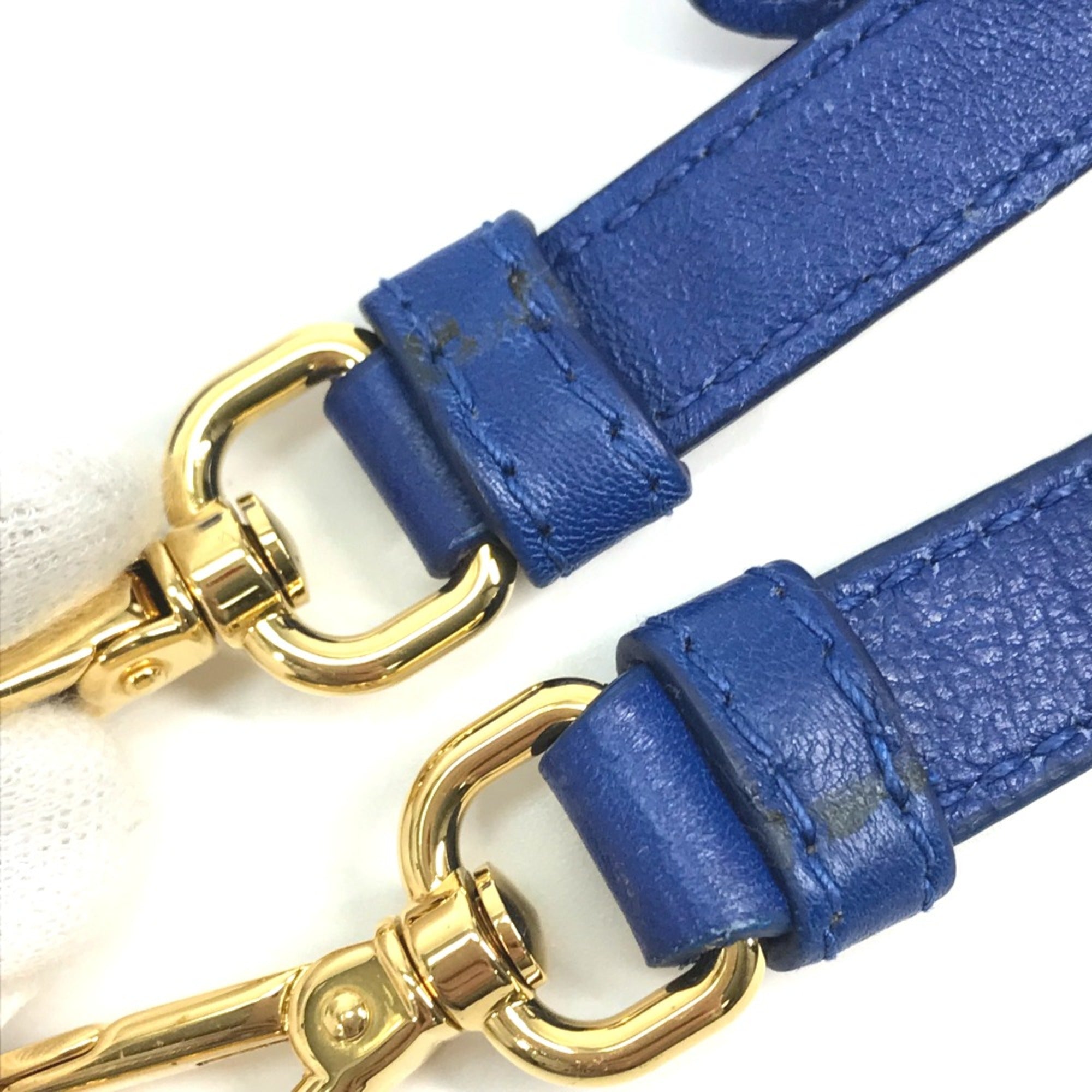 Prada Blue Leather Handbag (Pre-Owned)