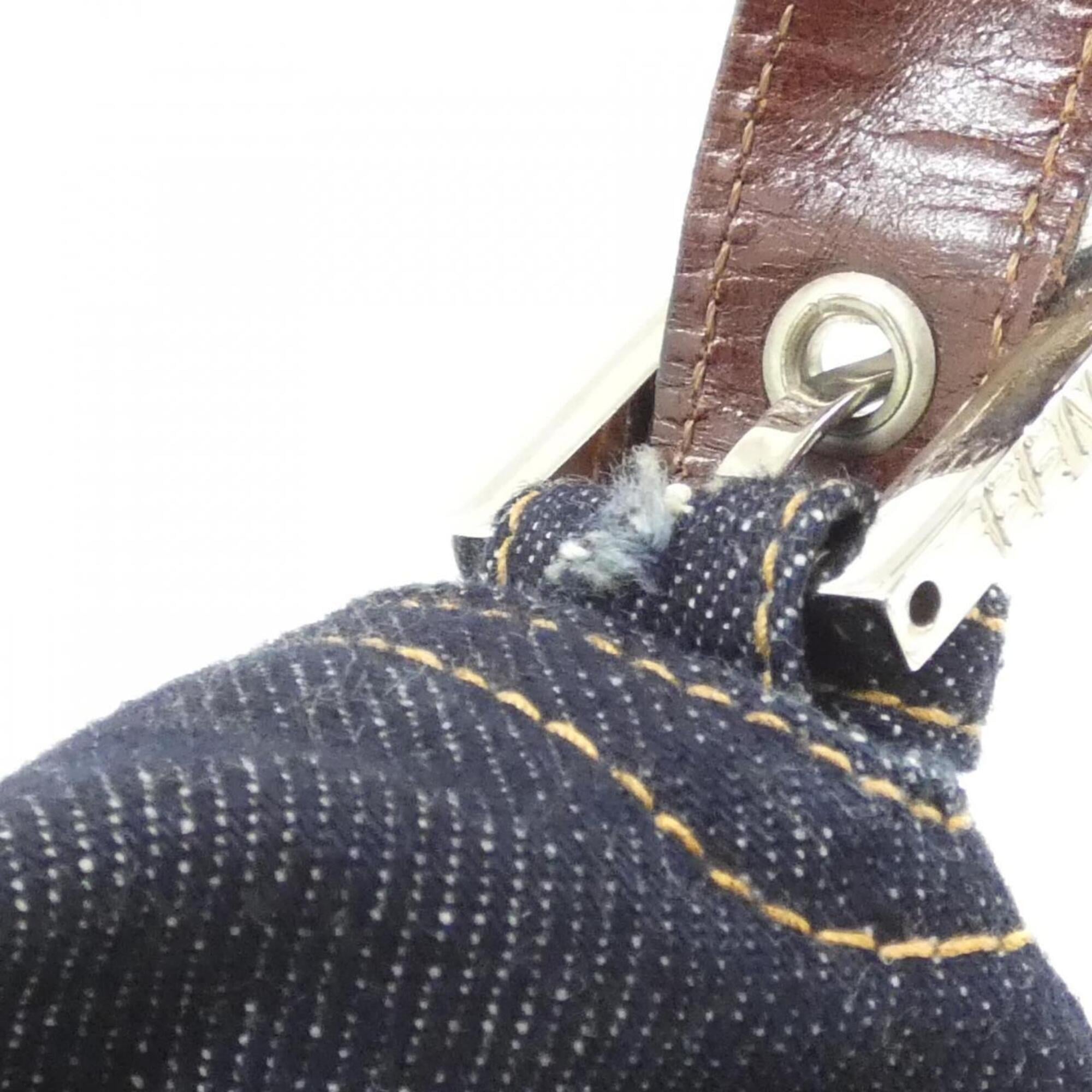 Fendi Navy Denim Shoulder Bag (Pre-Owned)
