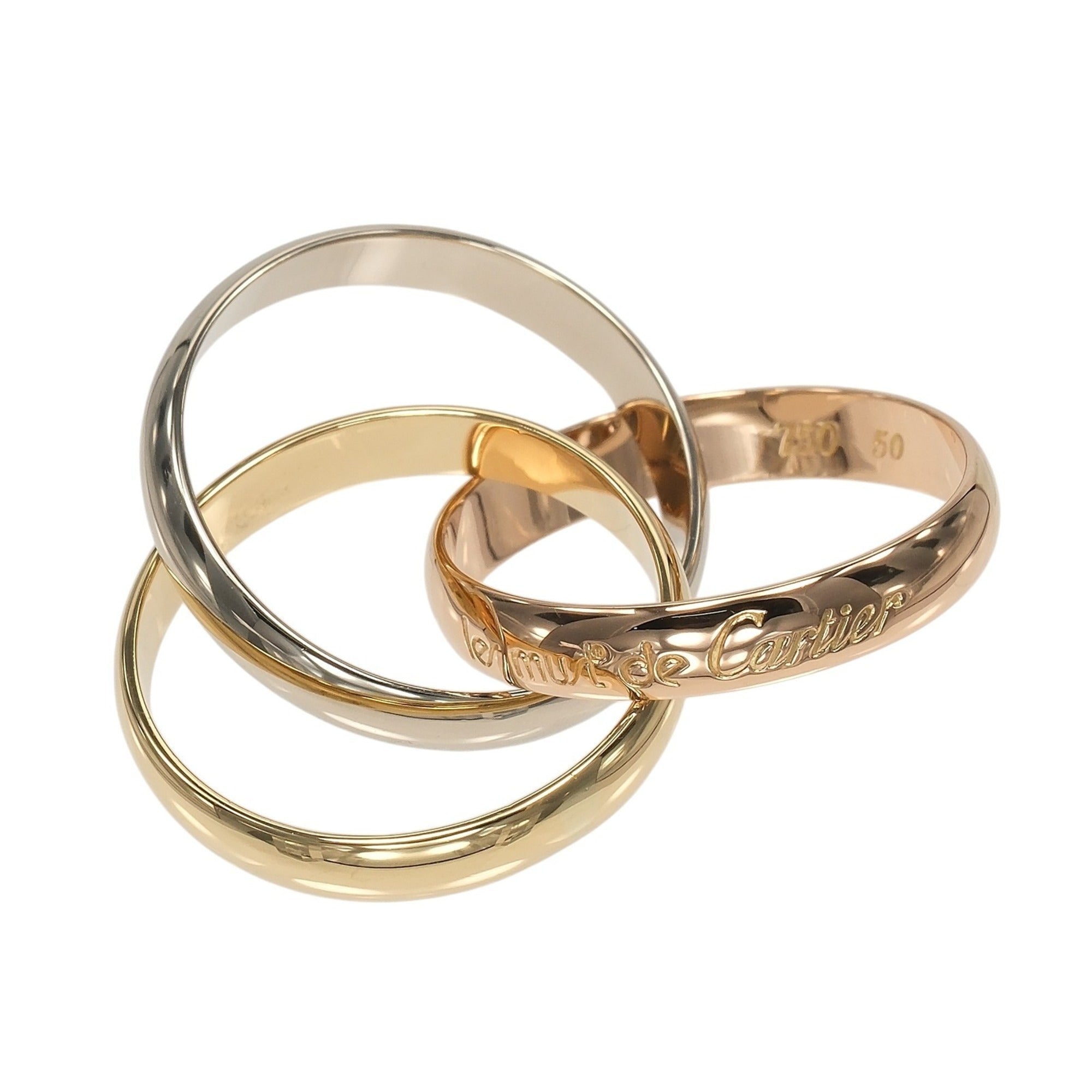 Cartier Yellow Gold (18K) Pink Gold (18K) White Gold (18K) Band Ring (Pre-Owned)