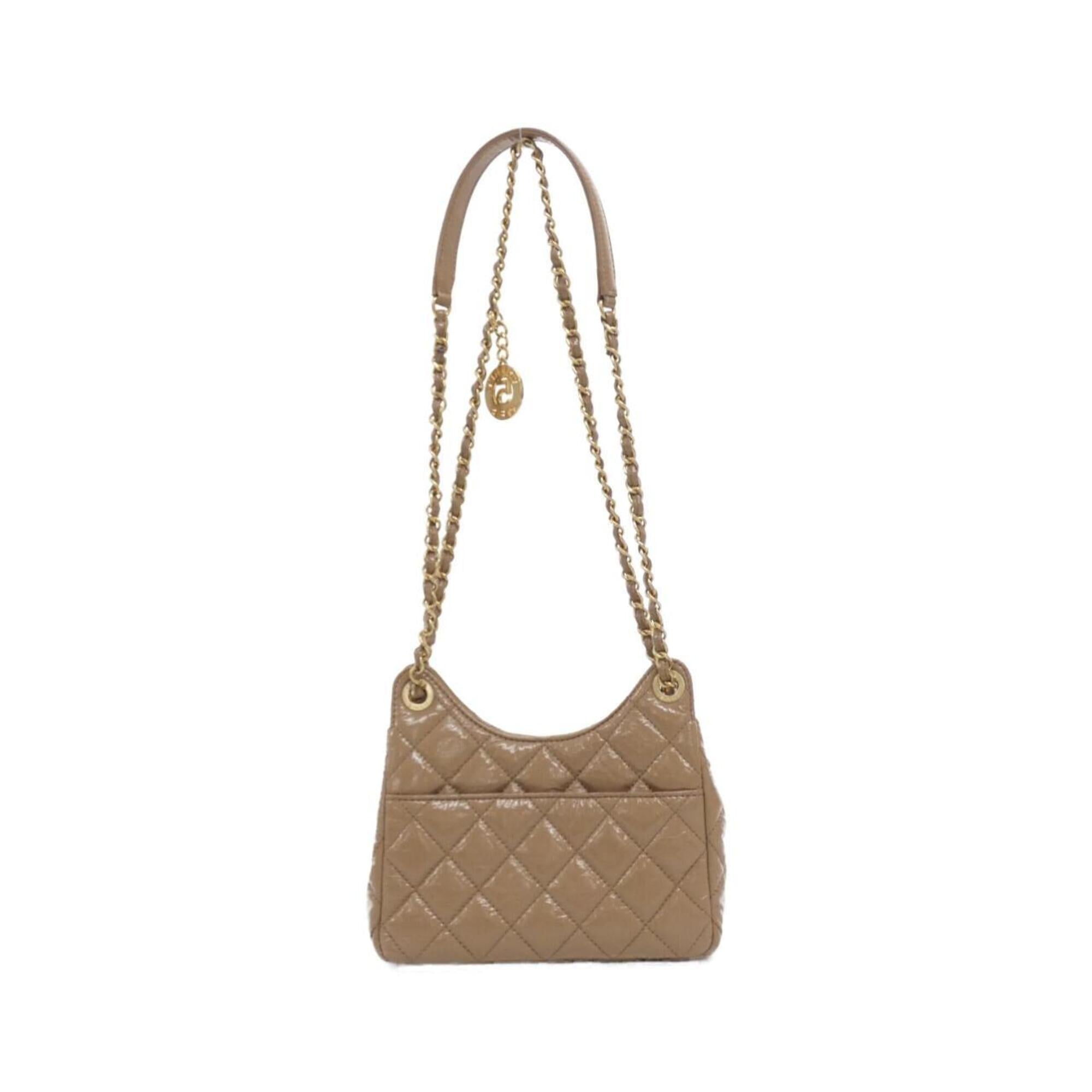 Chanel Beige Leather Shoulder Bag (Pre-Owned)