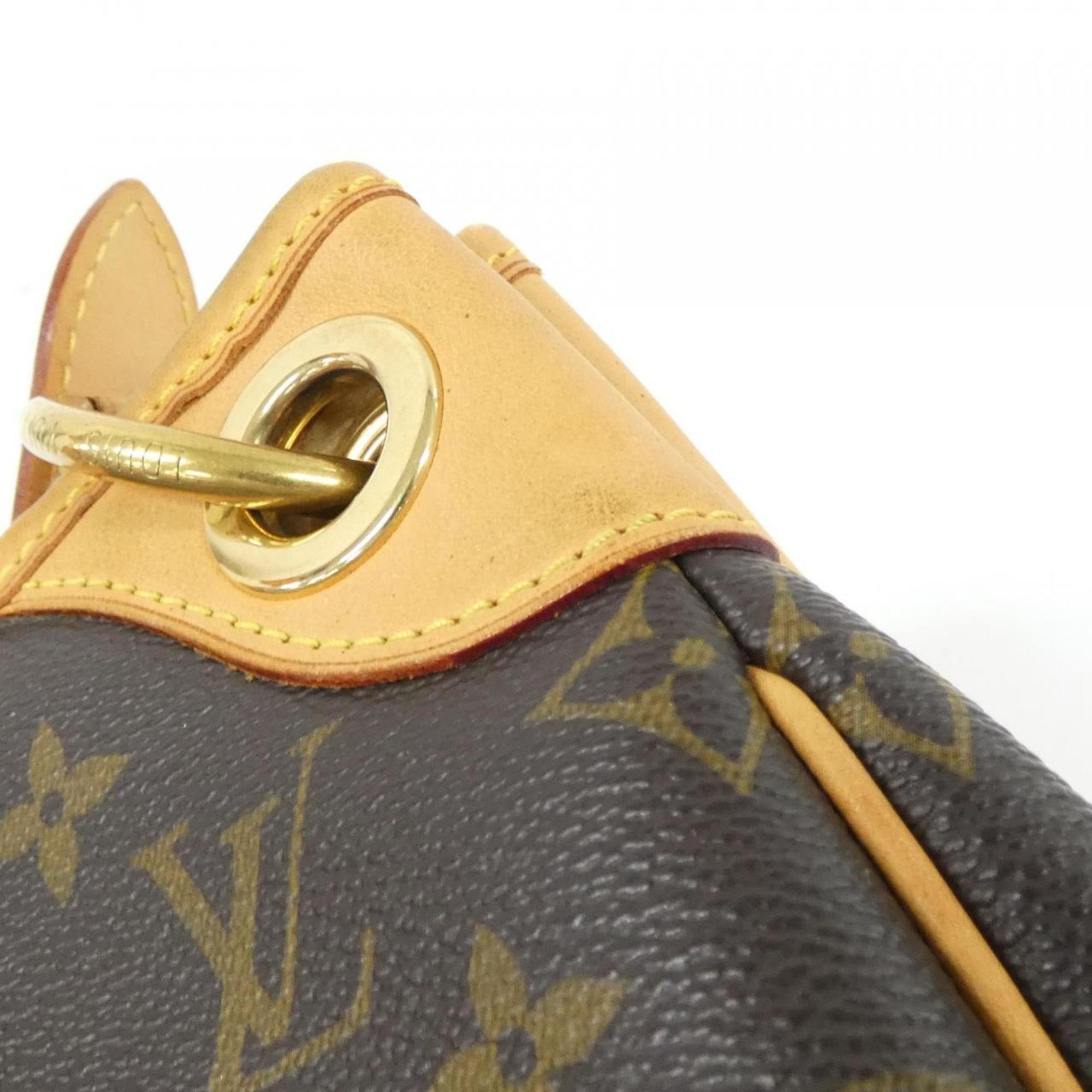 Louis Vuitton Monogram Marron Coated Canvas Shoulder Bag (Pre-Owned)