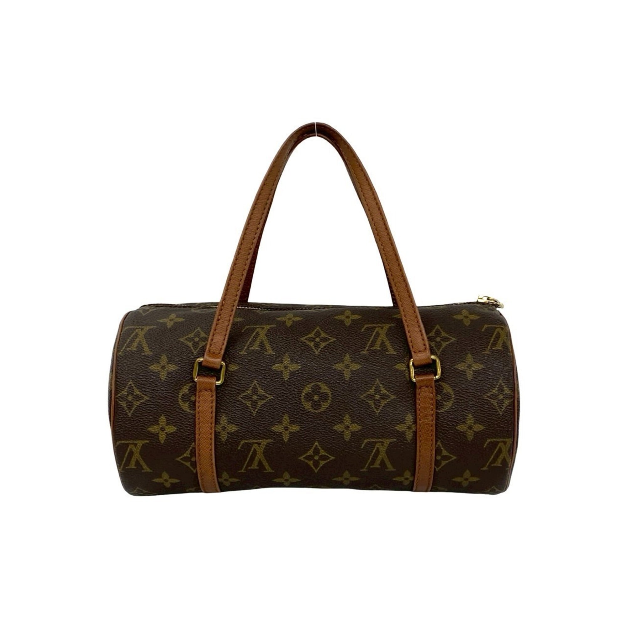 Louis Vuitton Brown Pvc Leather Boston Bag Handbag (Pre-Owned)