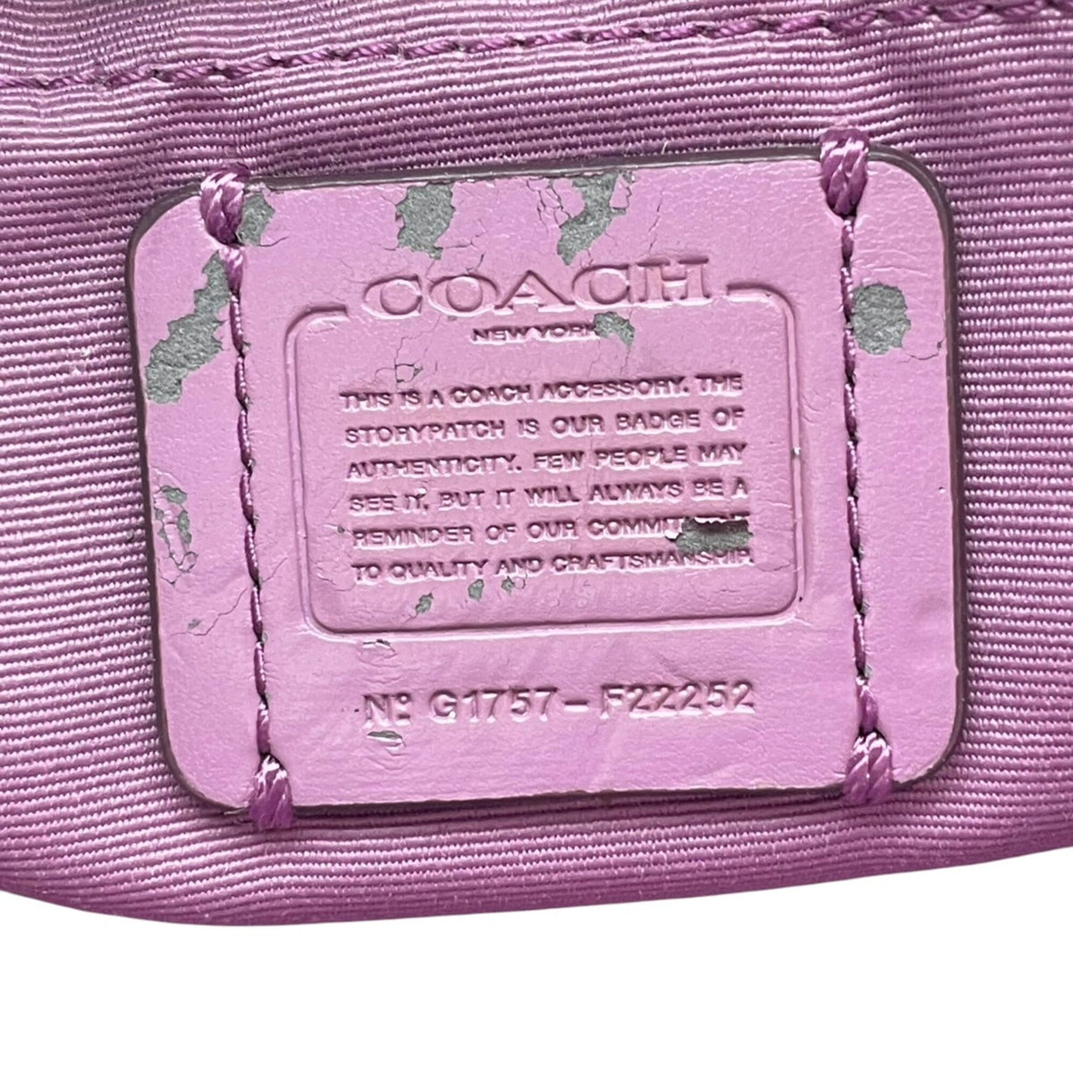 Coach Light Purple Leather Canvas Shoulder Bag (Pre-Owned)