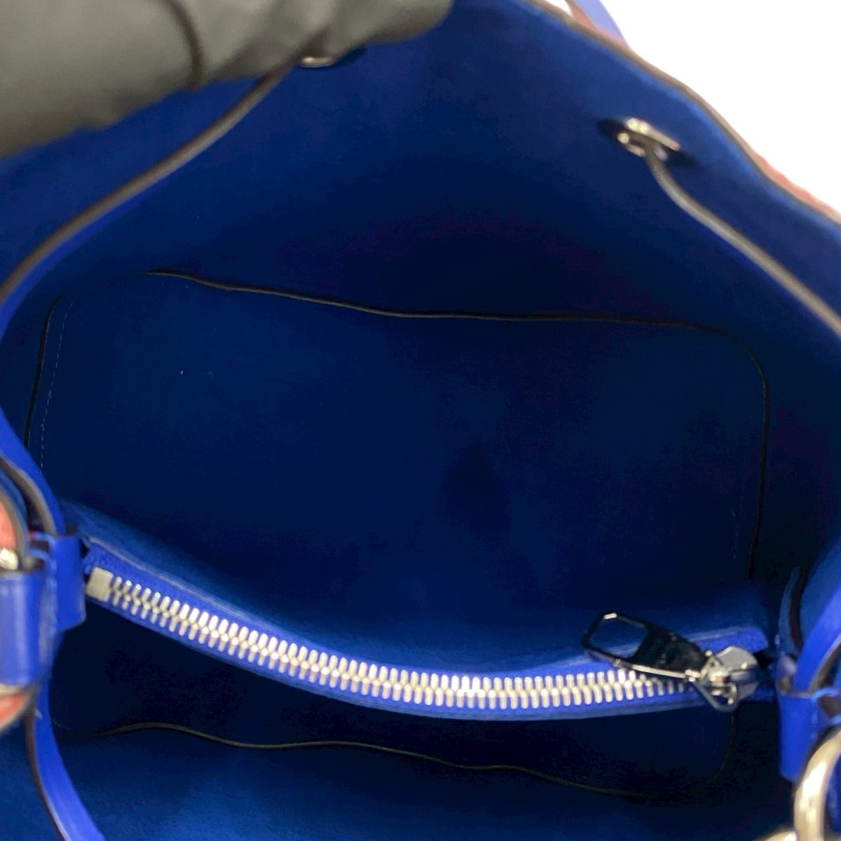Louis Vuitton Blue Red Color Leather Handbag Shoulder Bag (Pre-Owned)