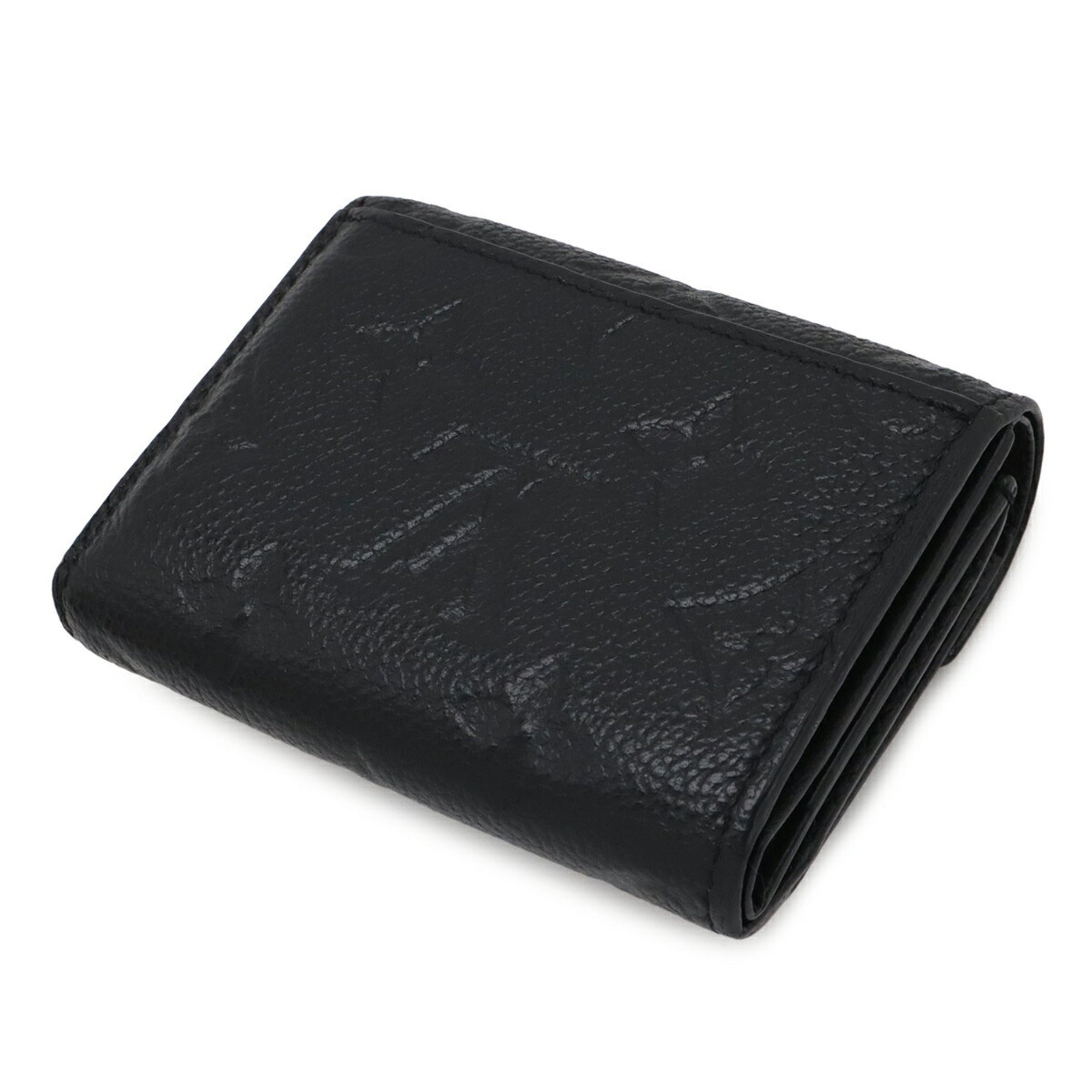 Louis Vuitton Black Noir Monogram Empreinte Wallet (Tri-Fold) (Pre-Owned)