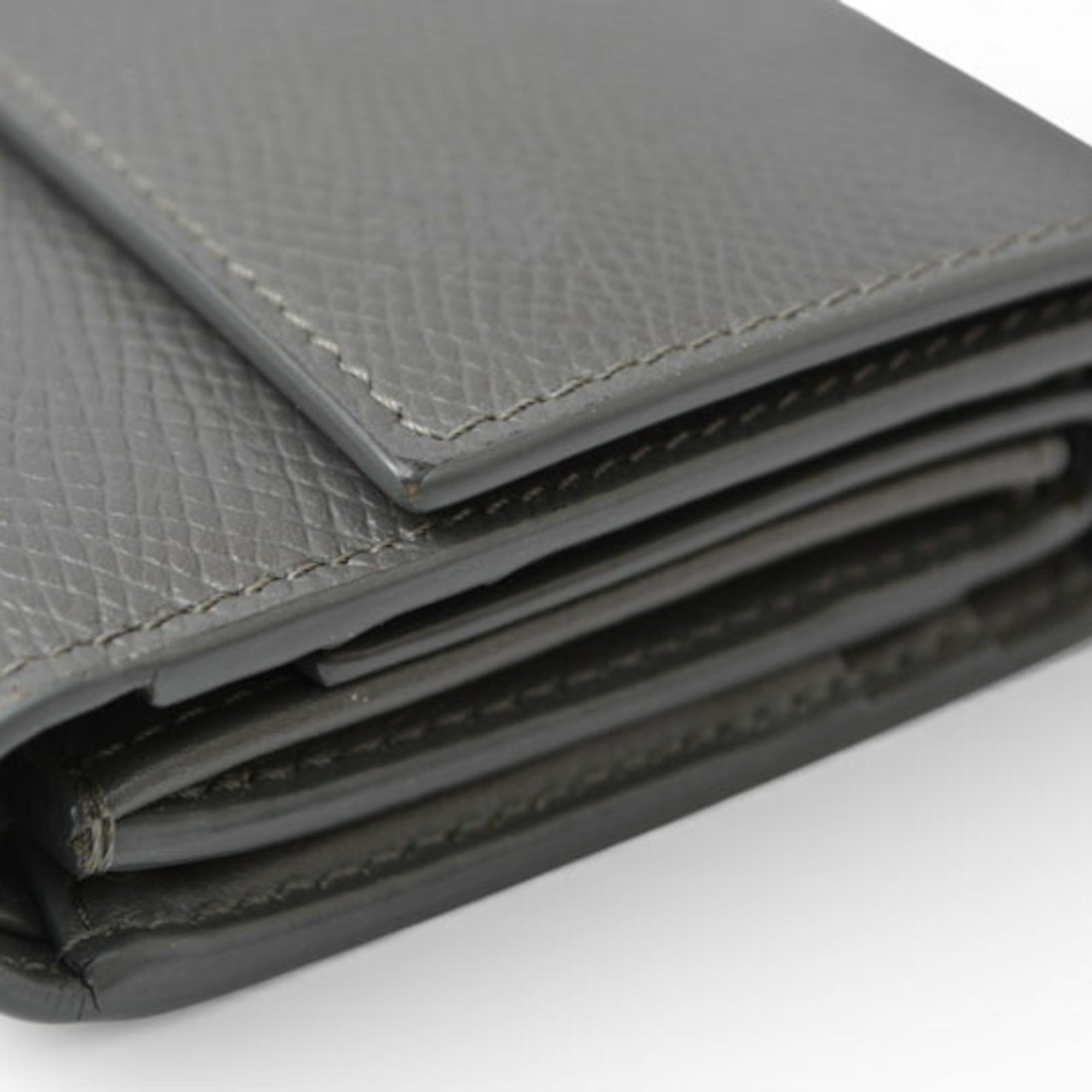Celine Gray Leather Wallet (Tri-Fold) (Pre-Owned)