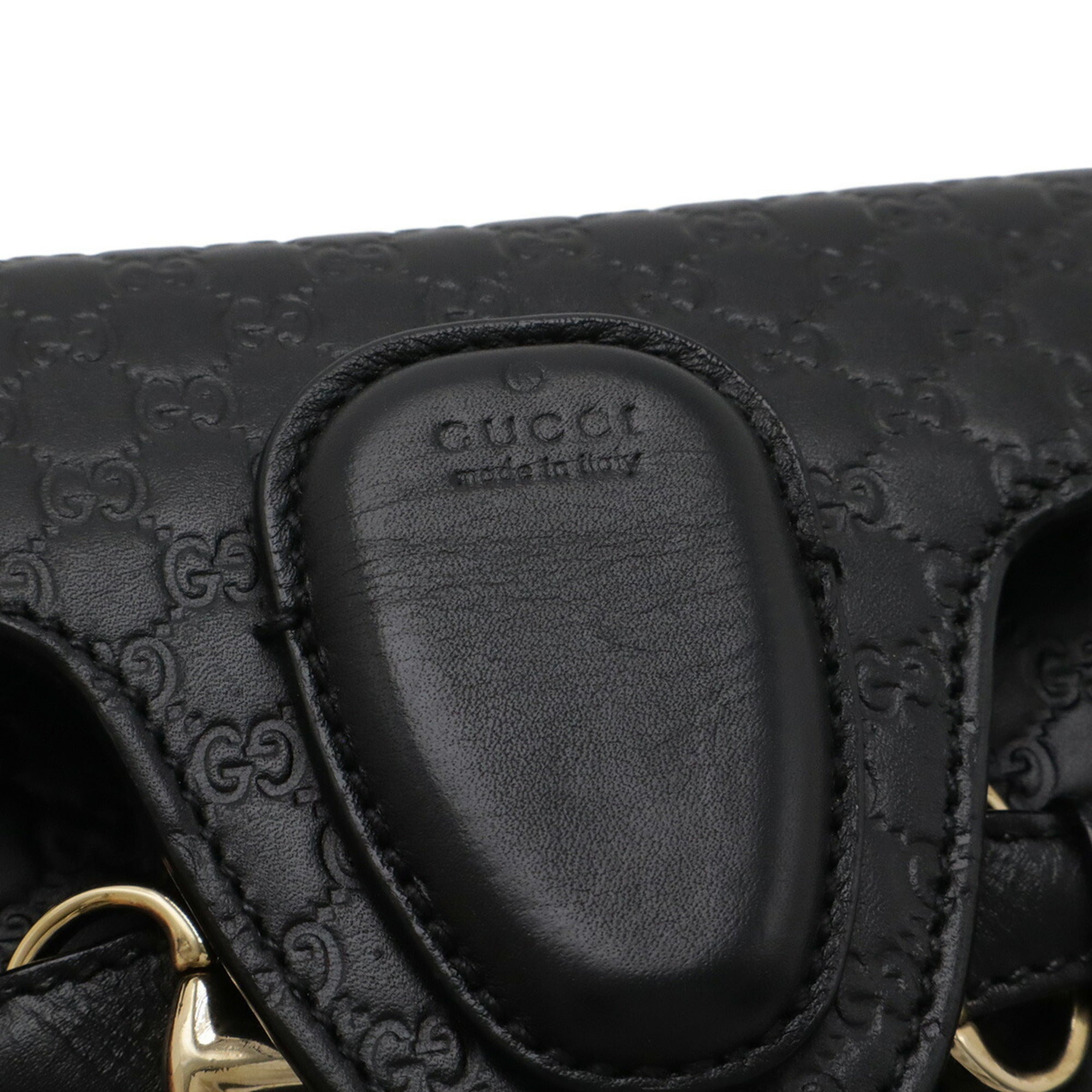 Gucci Black Leather Shoulder Bag (Pre-Owned)