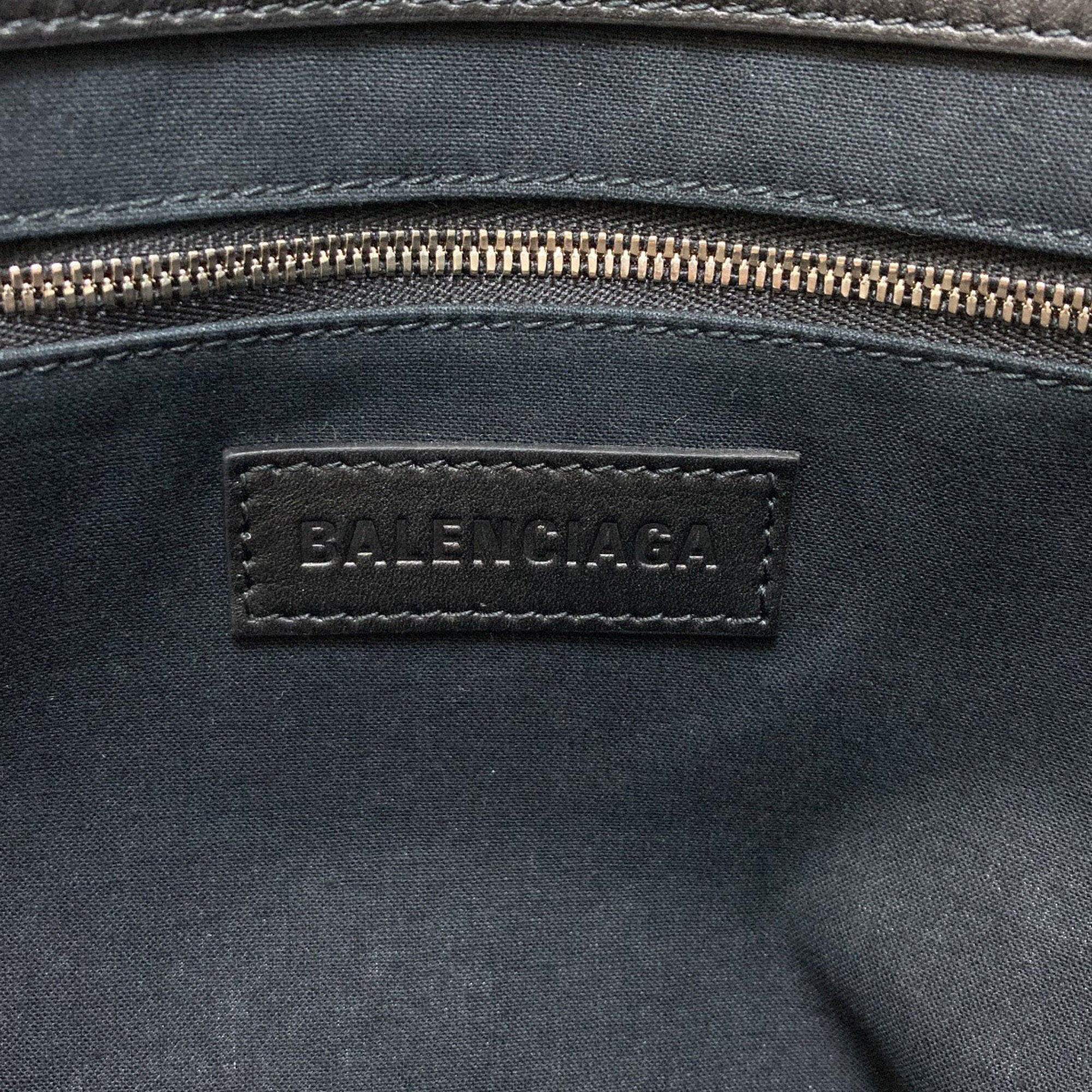Balenciaga Black White Canvas Tote Bag (Pre-Owned)