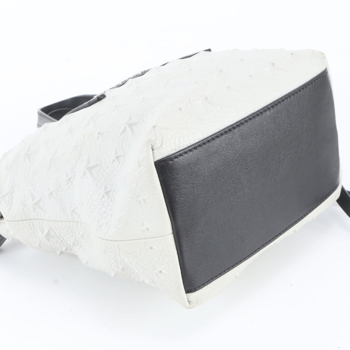 Jimmy Choo White Leather Crossbody Bag Handbag Shoulder Bag (Pre-Owned)