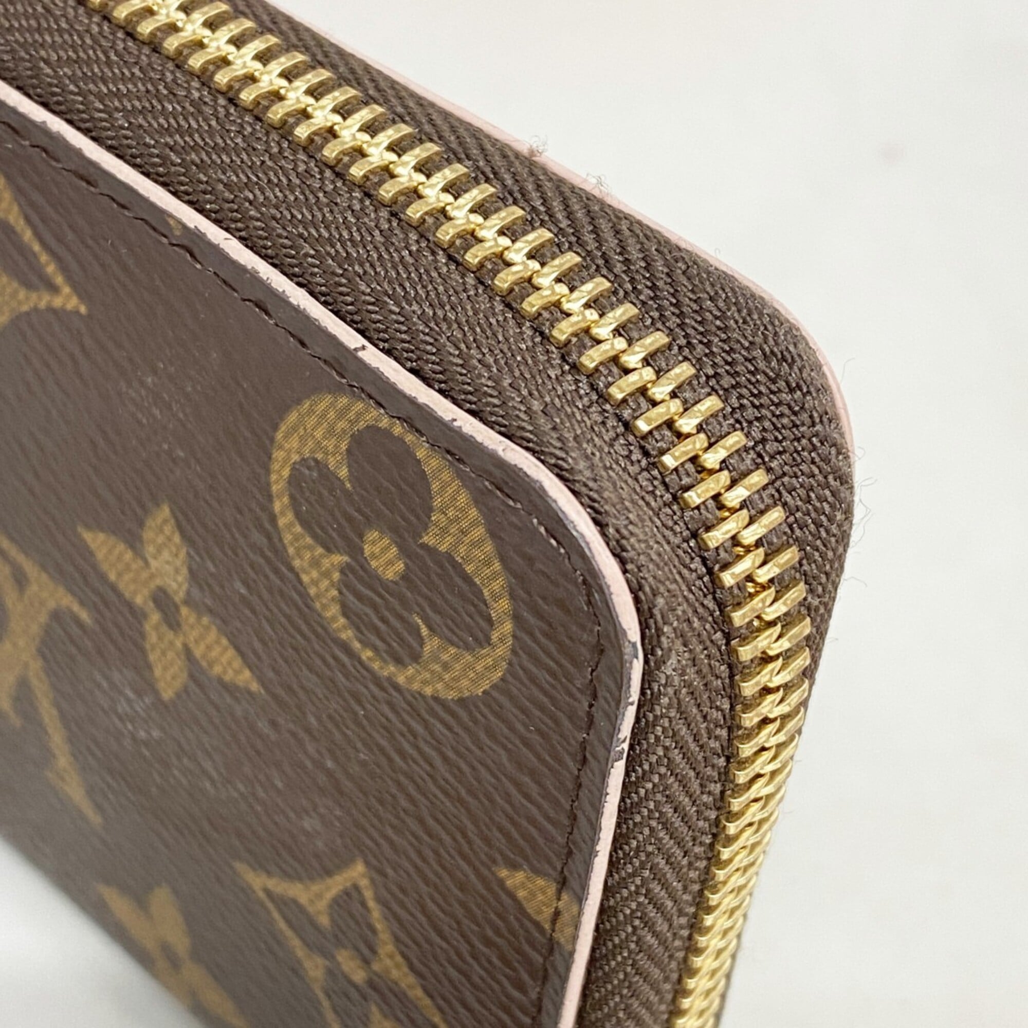 Louis Vuitton Brown Hot Pink Long Wallet (Bi-Fold) (Pre-Owned)