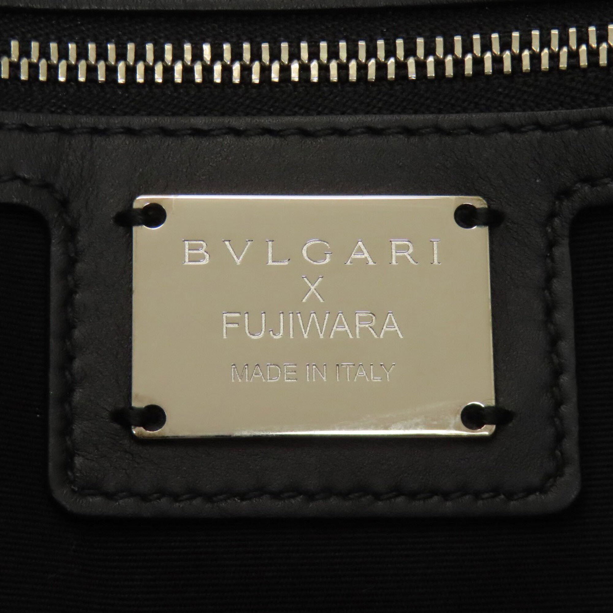 Bvlgari Black Leather Tote Bag (Pre-Owned)