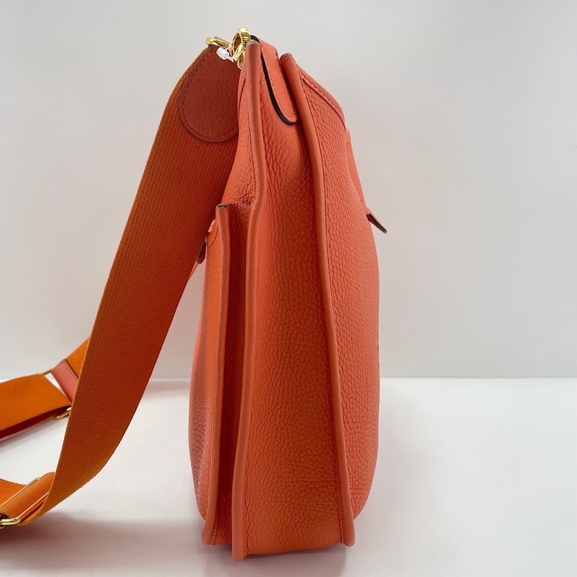 Hermes Evelyne Orange Shoulder Bag (Pre-Owned)