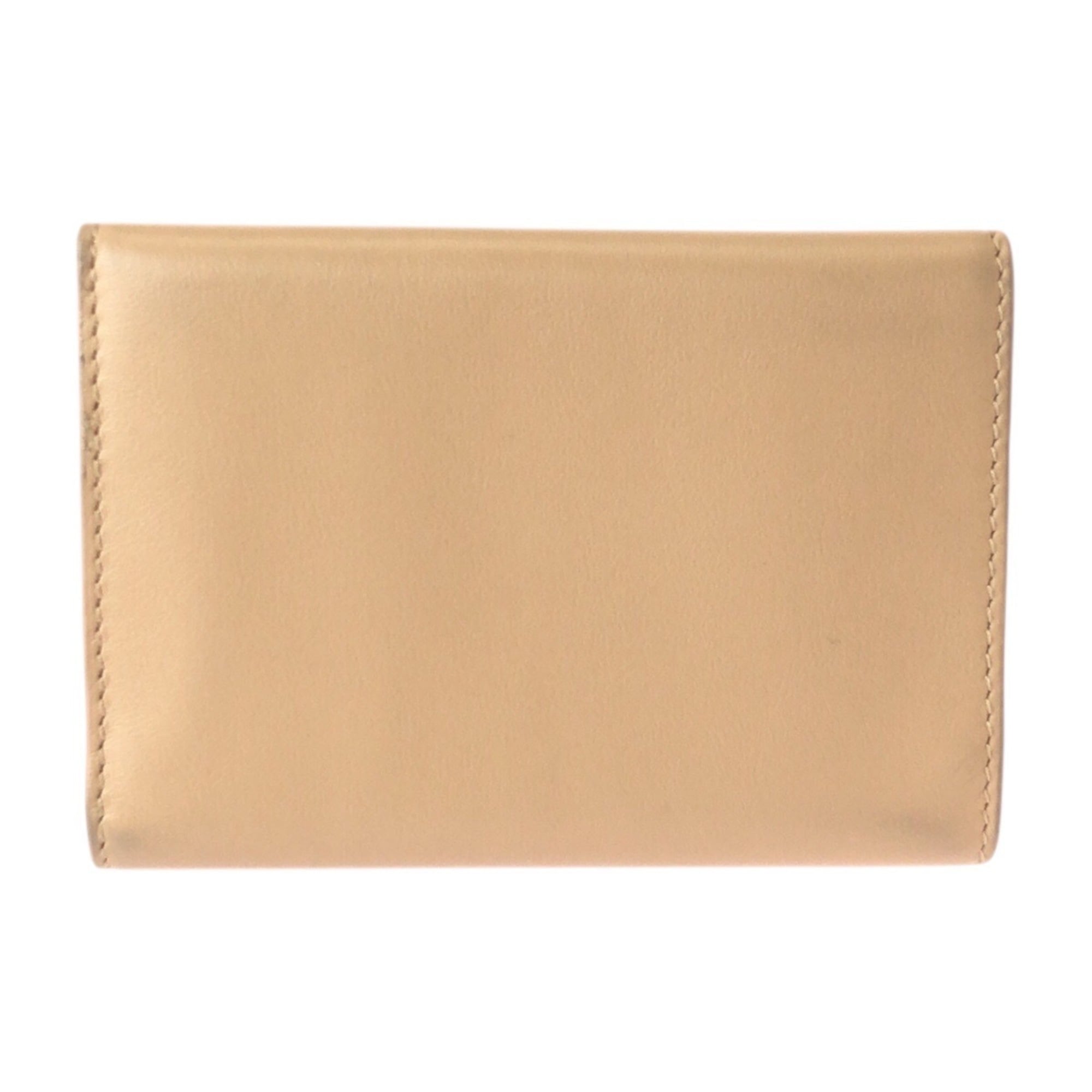 Balenciaga Beige Leather Wallet (Tri-Fold) (Pre-Owned)