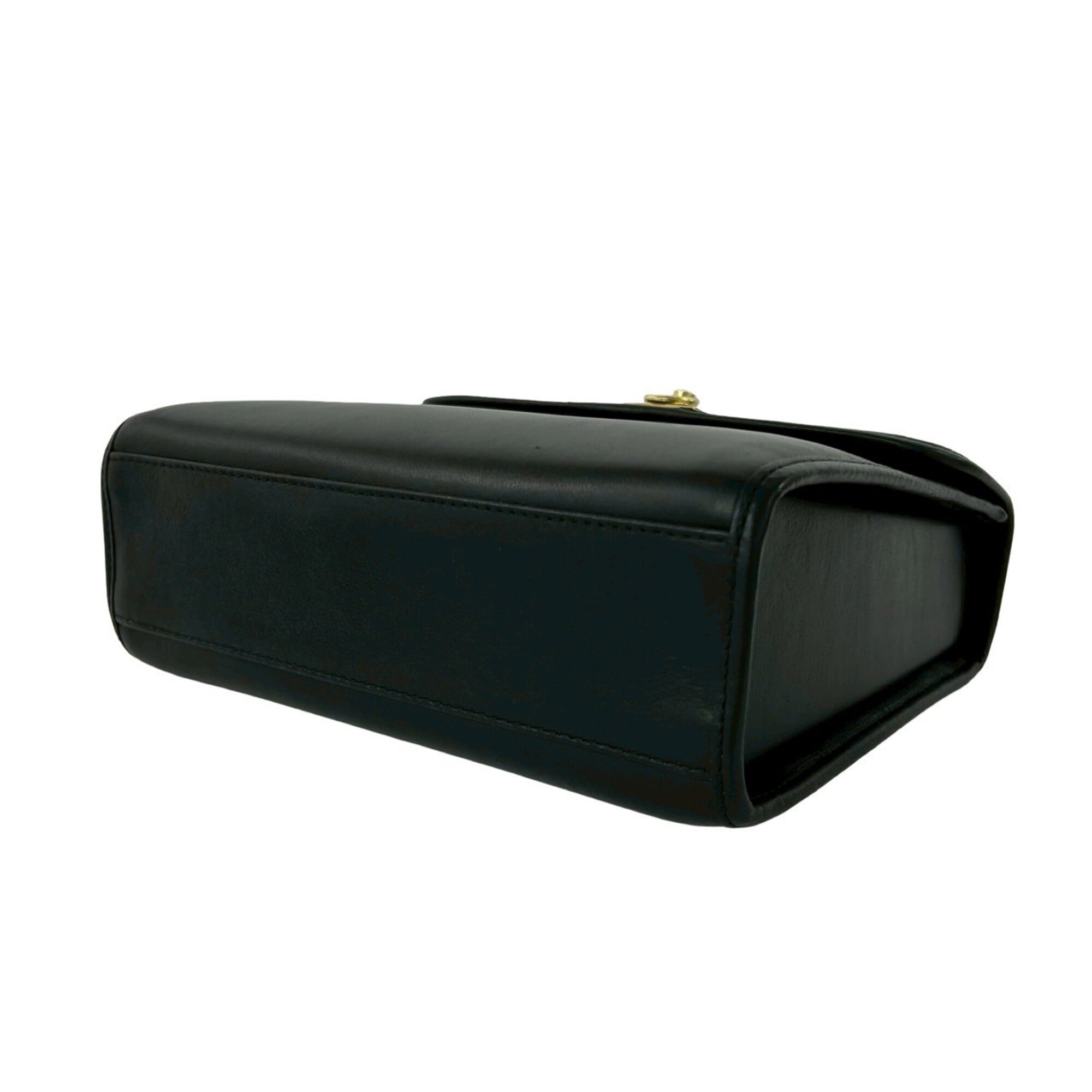 Celine Black Leather Handbag Shoulder Bag (Pre-Owned)