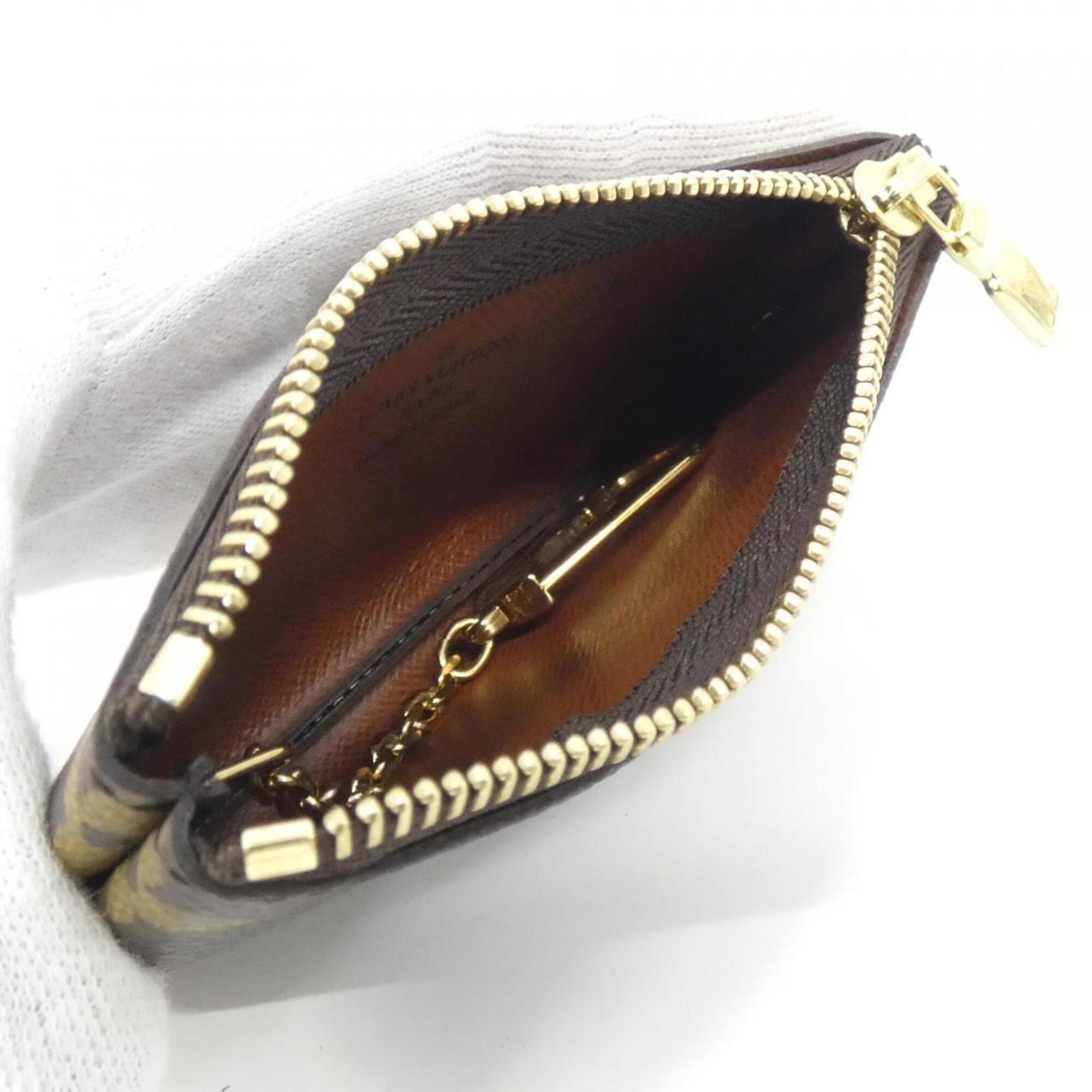 Louis Vuitton Marron Coated Canvas Coin Purse/Coin Case (Pre-Owned)
