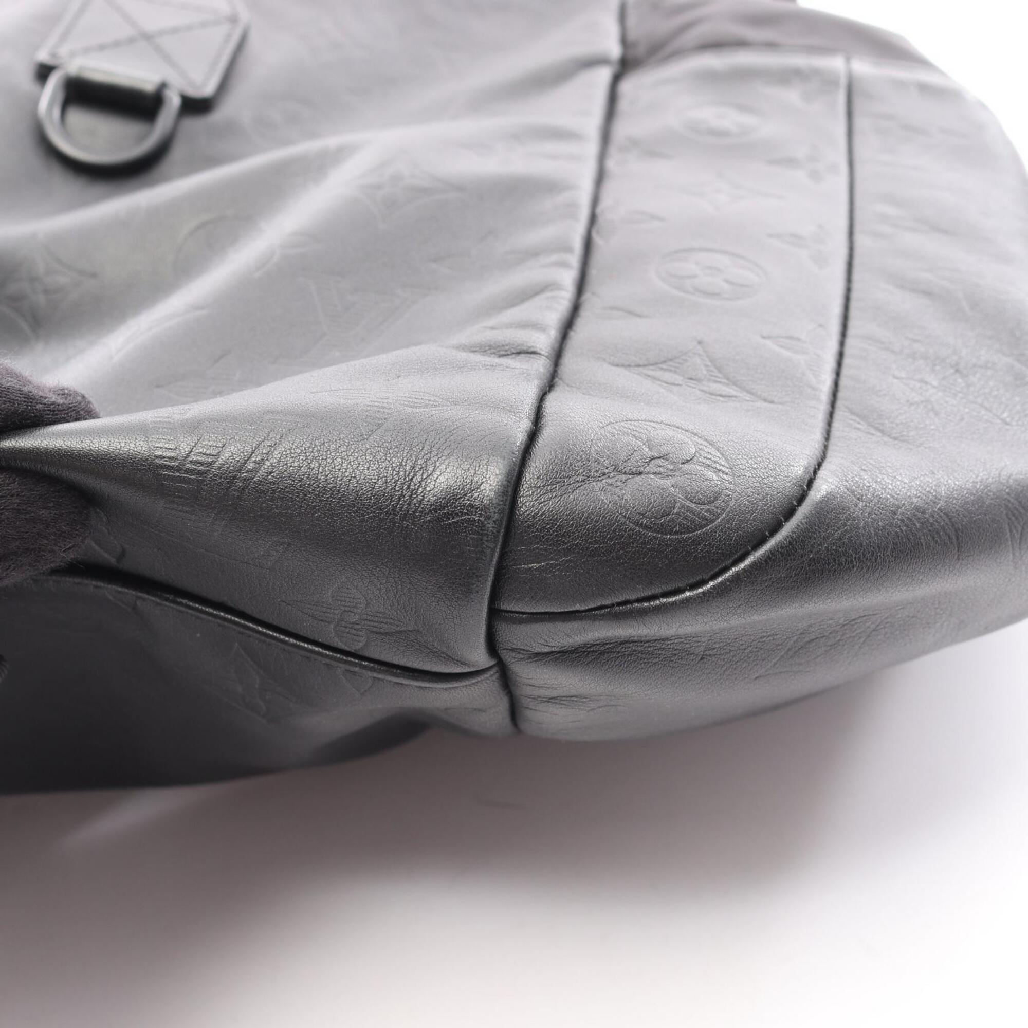 Louis Vuitton Black Monogram Shadow Leather Backpack (Pre-Owned)