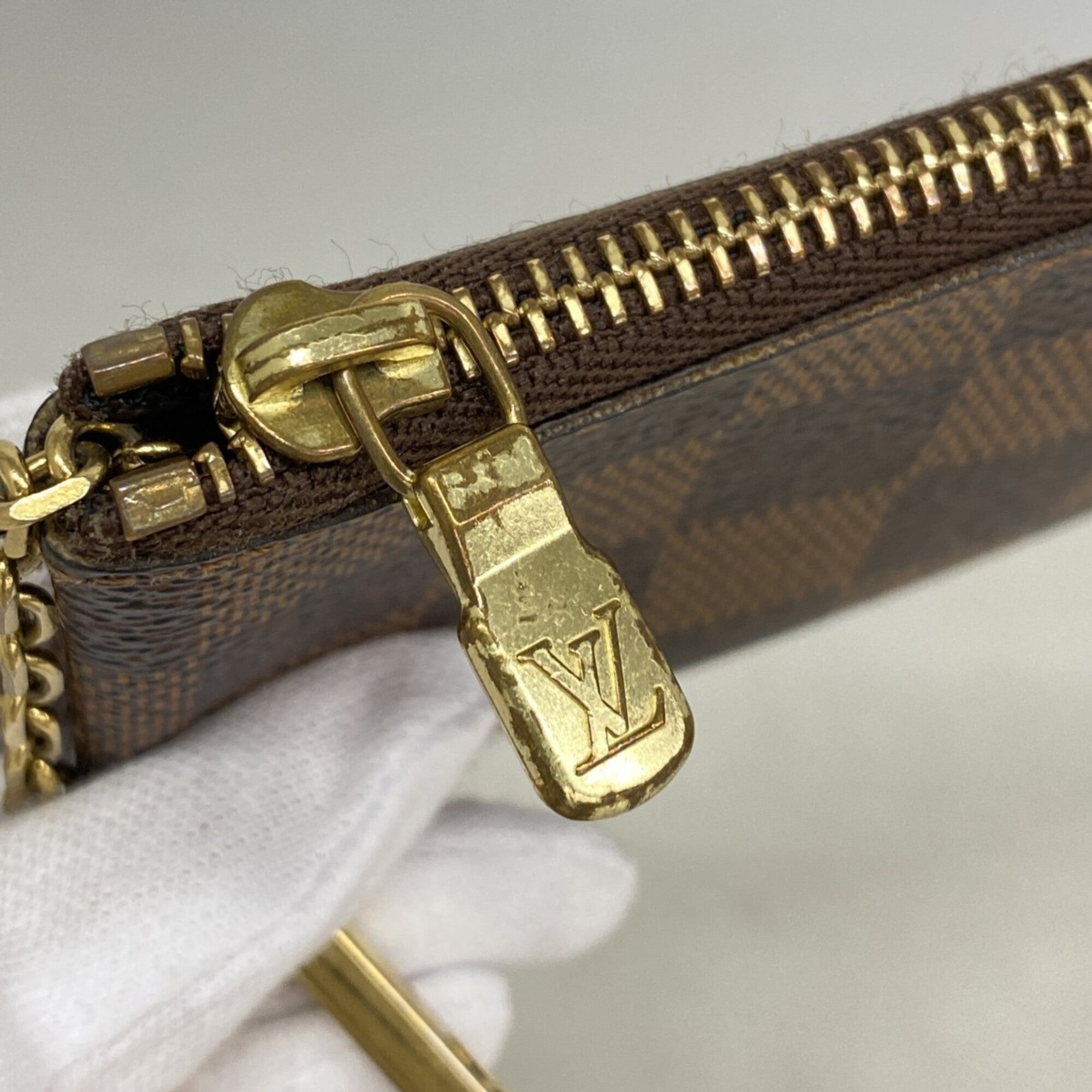 Louis Vuitton Ebene Coin Purse/Coin Case (Pre-Owned)